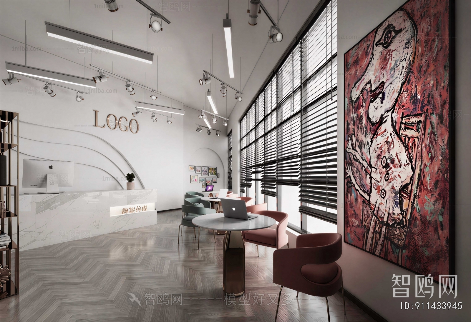 Modern Office Negotiation Area