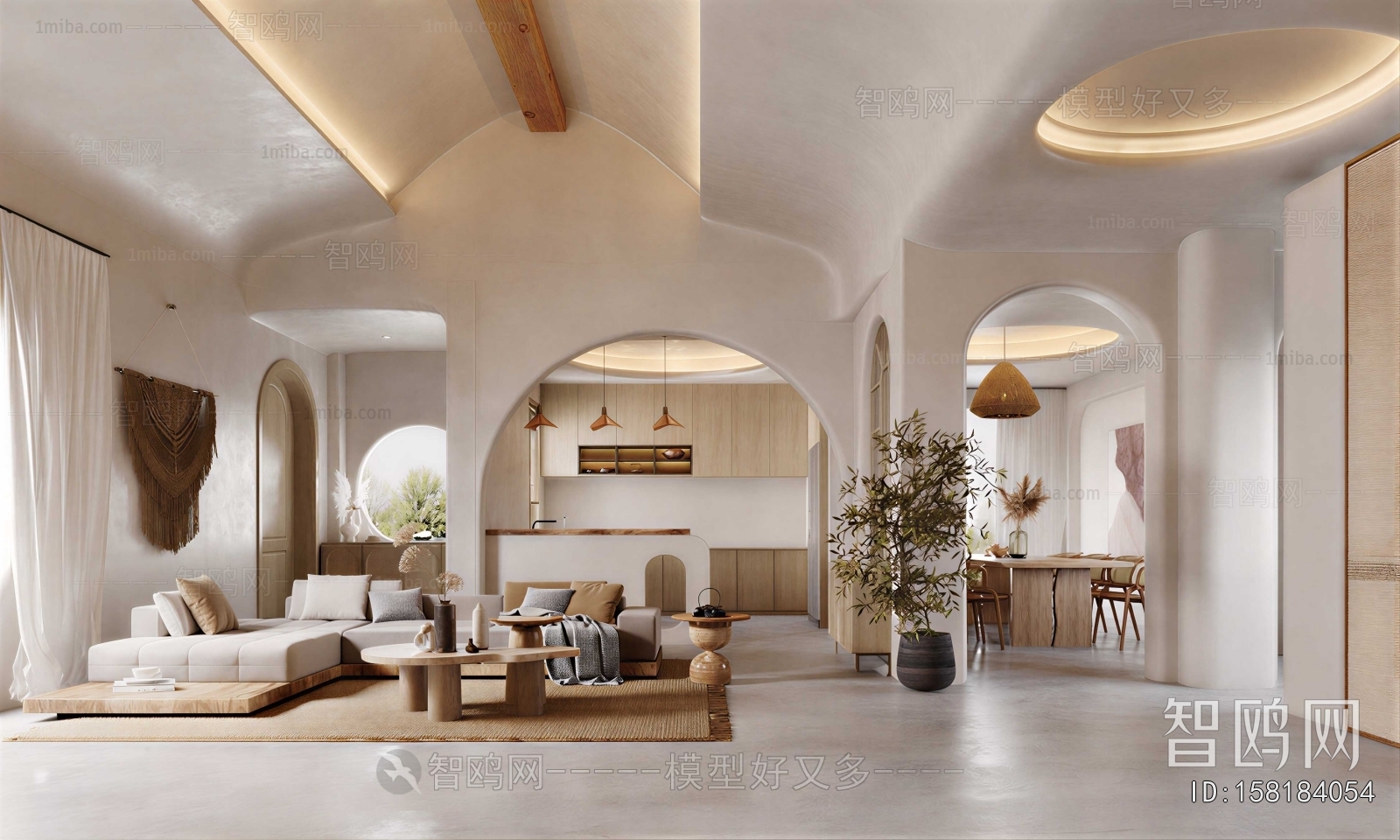 Wabi-sabi Style A Living Room