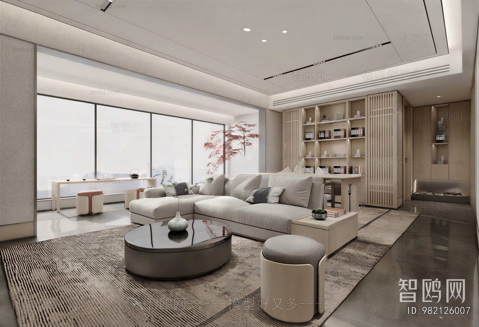 New Chinese Style A Living Room