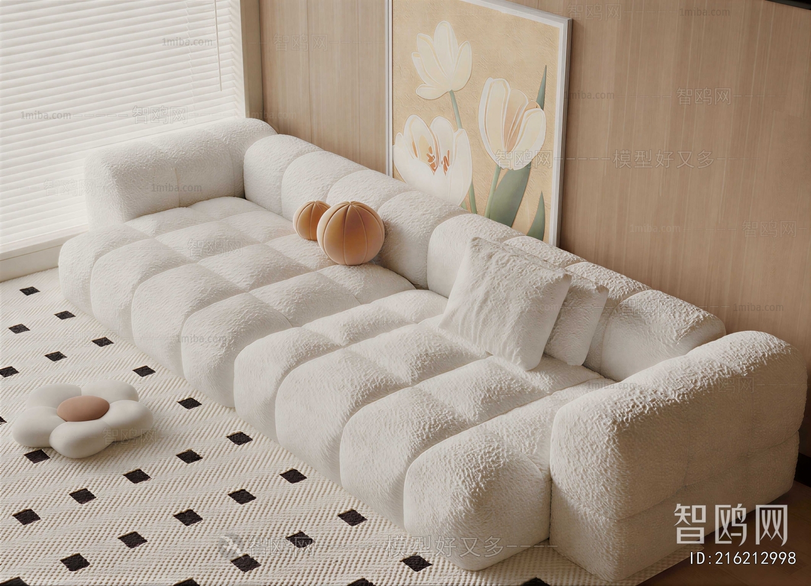 Modern Three-seat Sofa