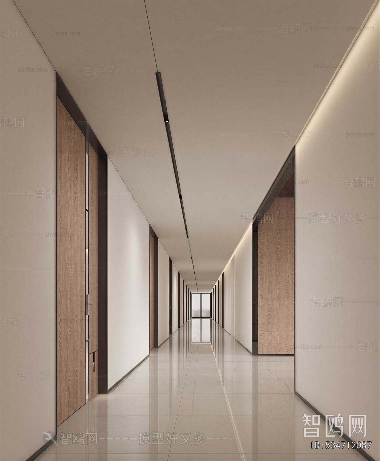 Modern Office Aisle