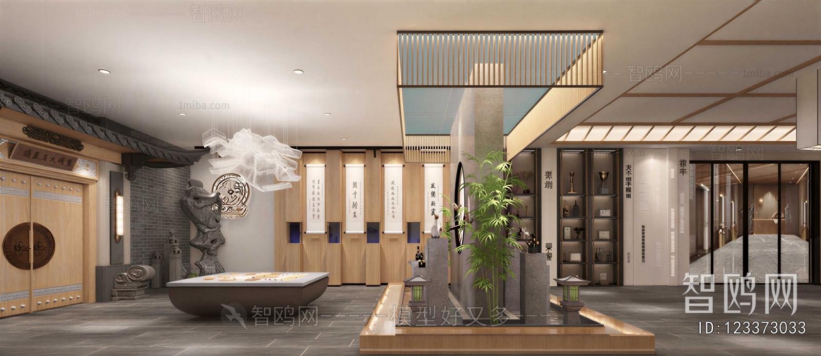 New Chinese Style Lobby Hall