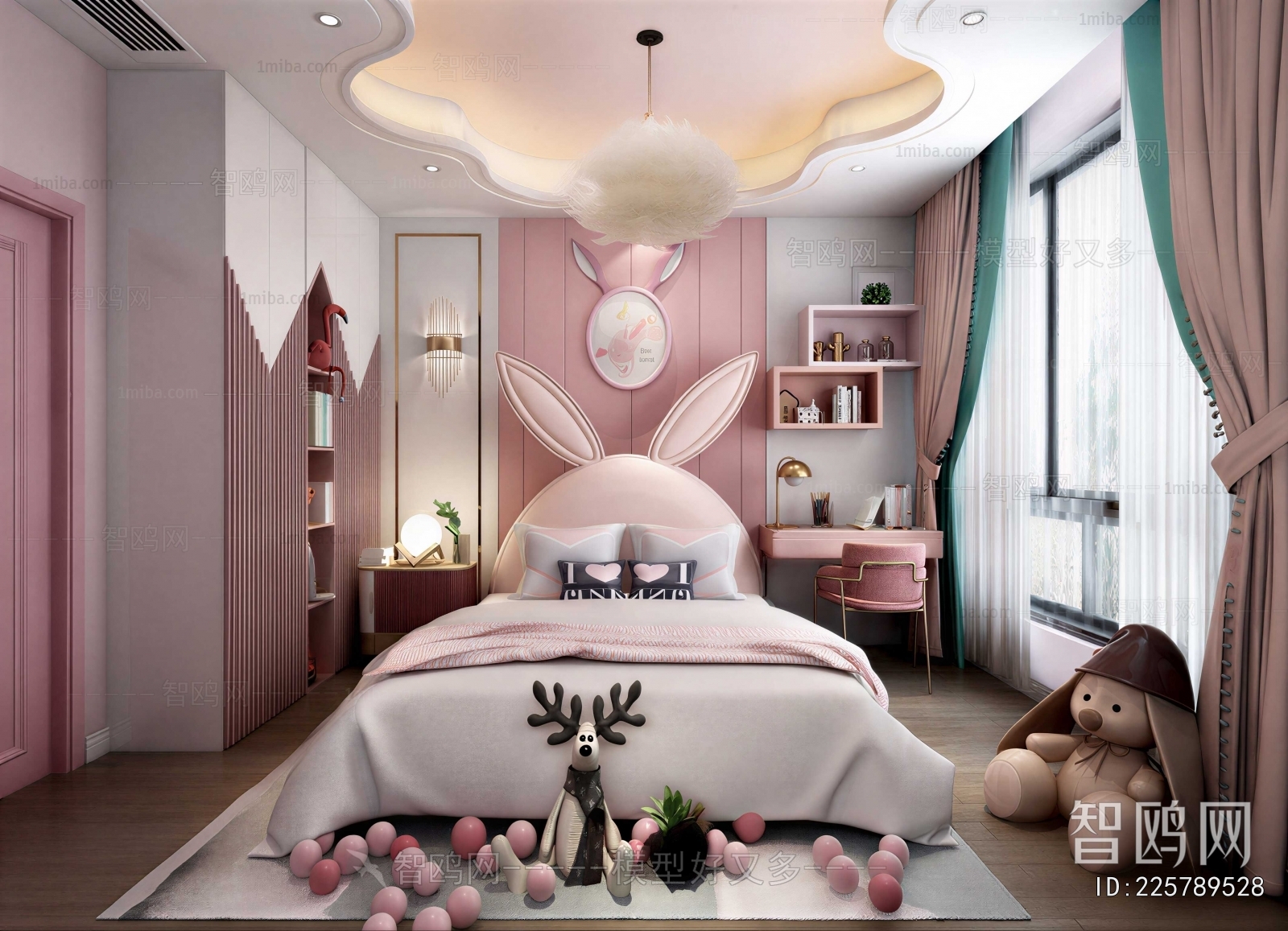 Nordic Style Girl's Room Daughter's Room