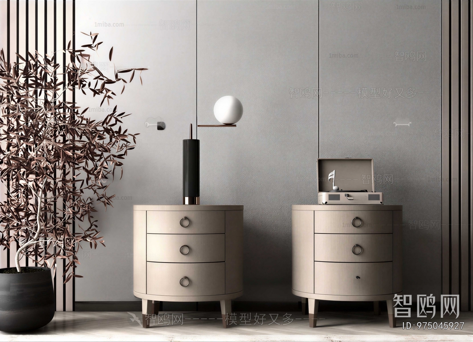 Modern Bedside Cupboard