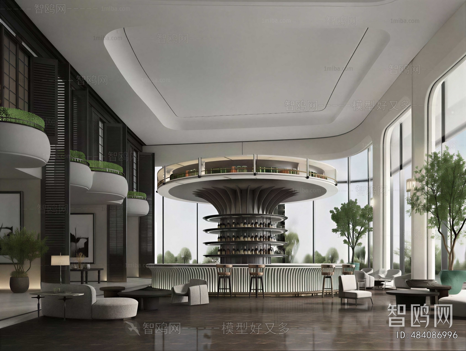 Modern Office Reception Desk
