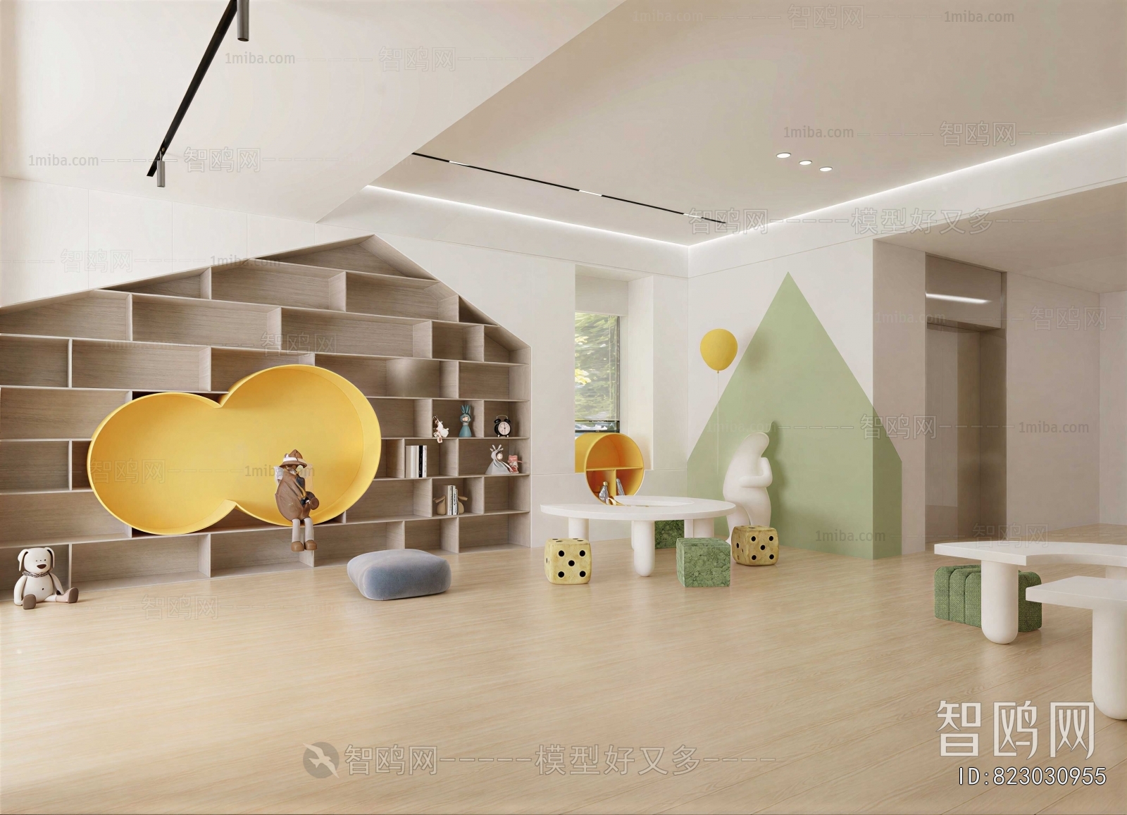 Modern Children's Room Activity Room