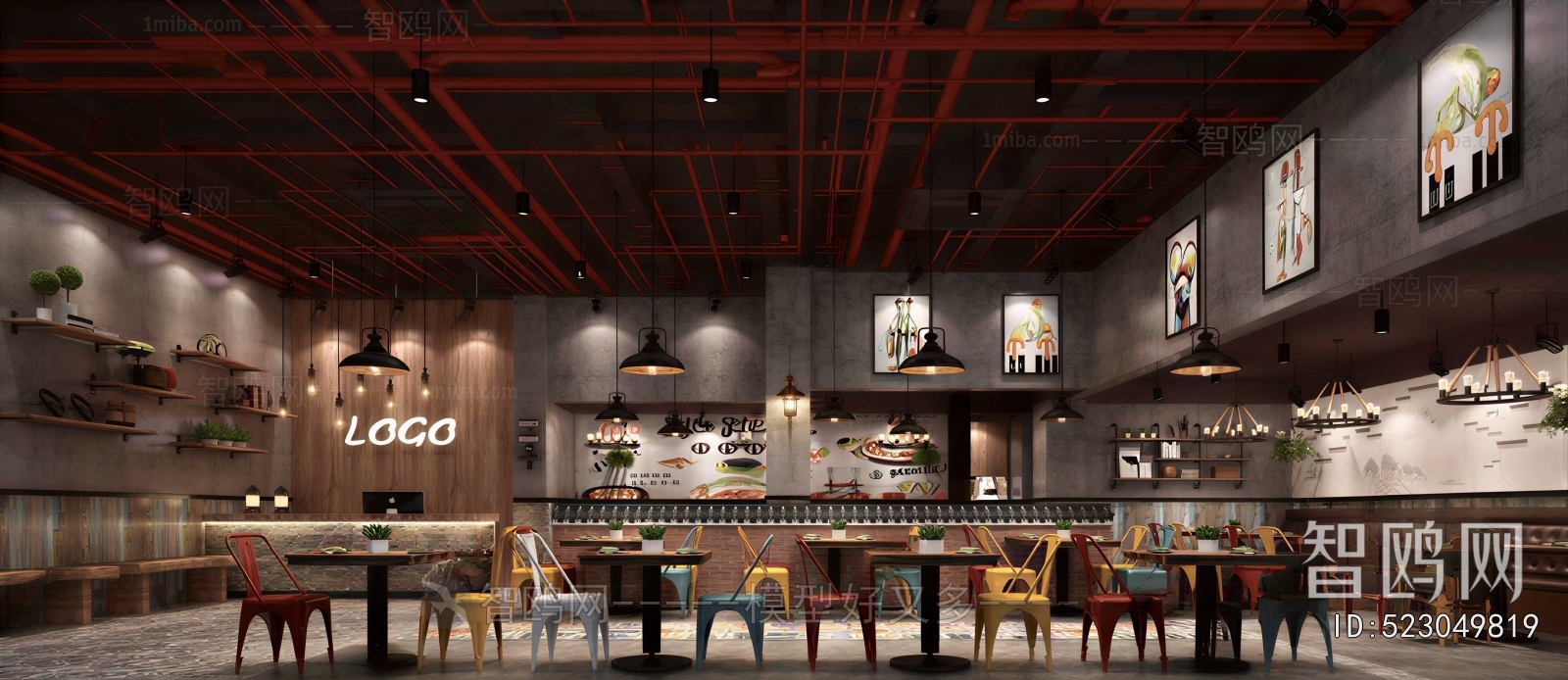 Industrial Style Hot Pot Restaurant