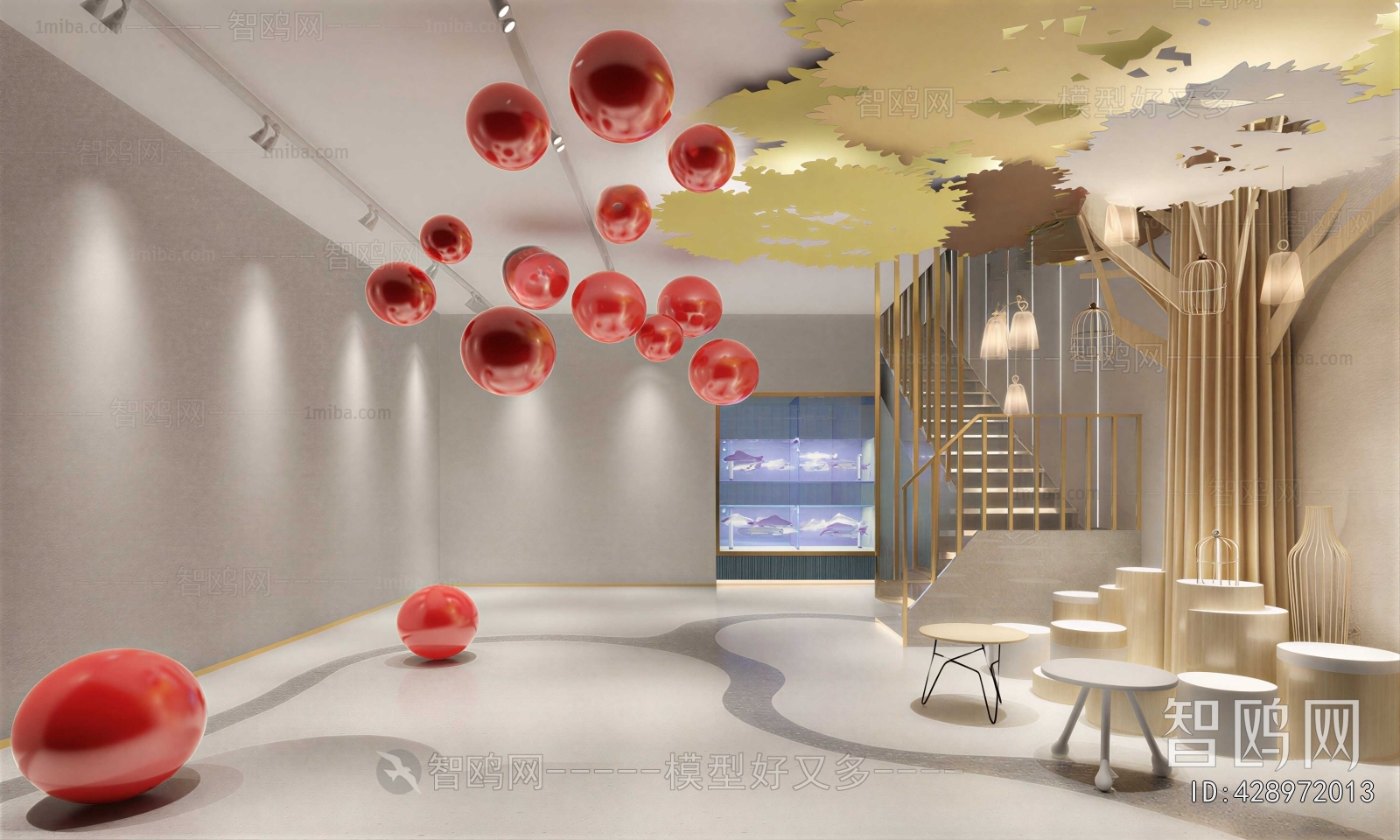 Modern Children's Room Activity Room