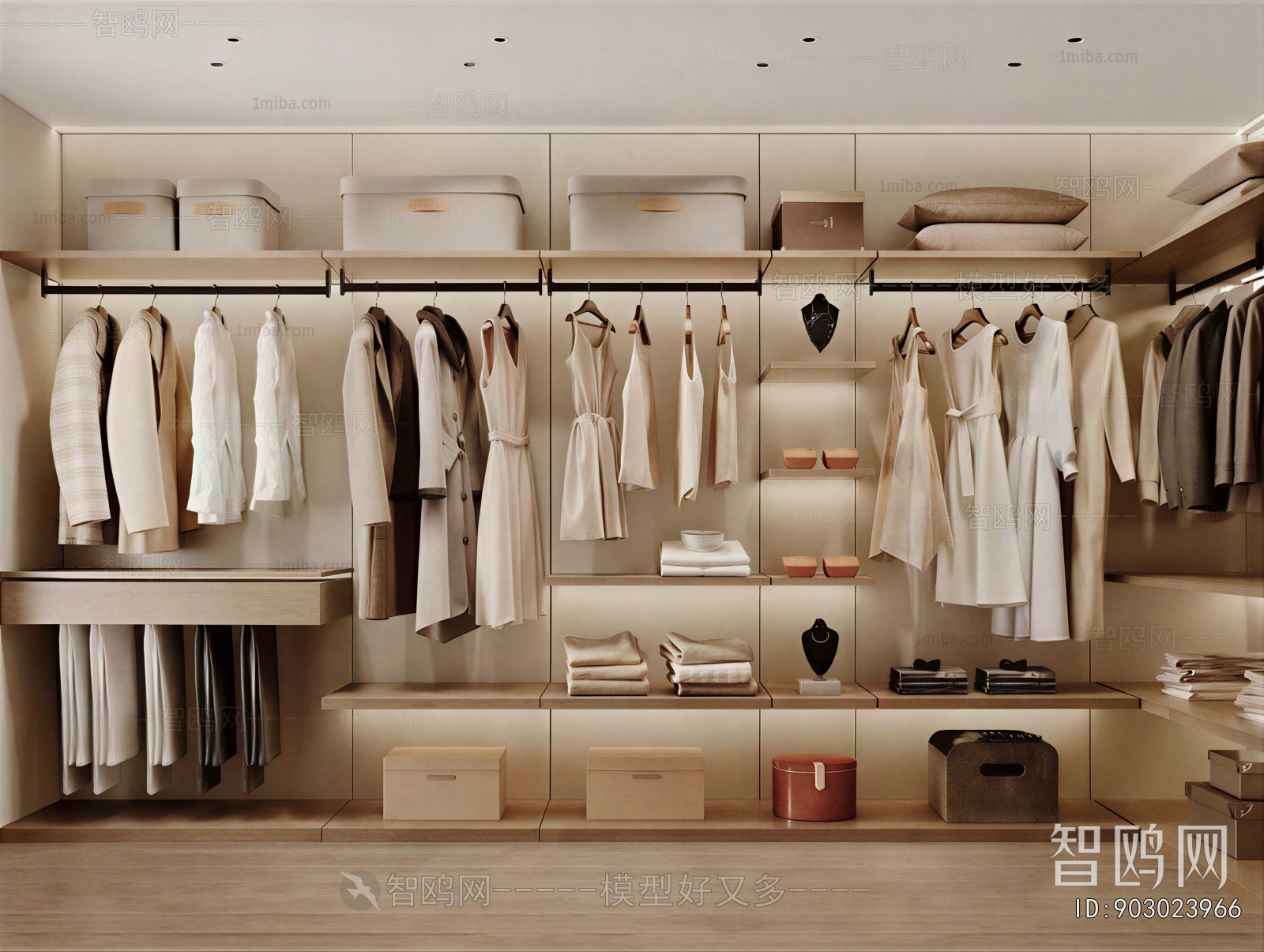 Modern Clothes Storage Area