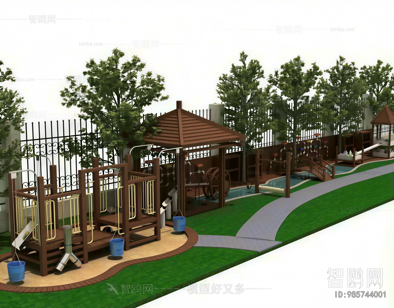 Modern Outdoor Space In Kindergarten