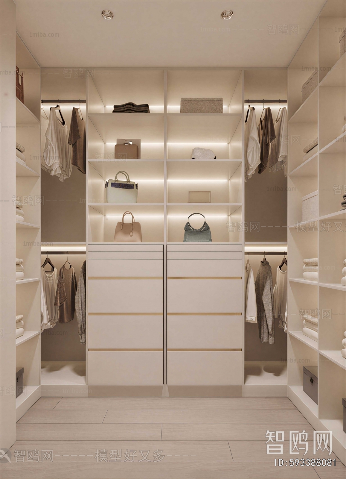 Modern Clothes Storage Area
