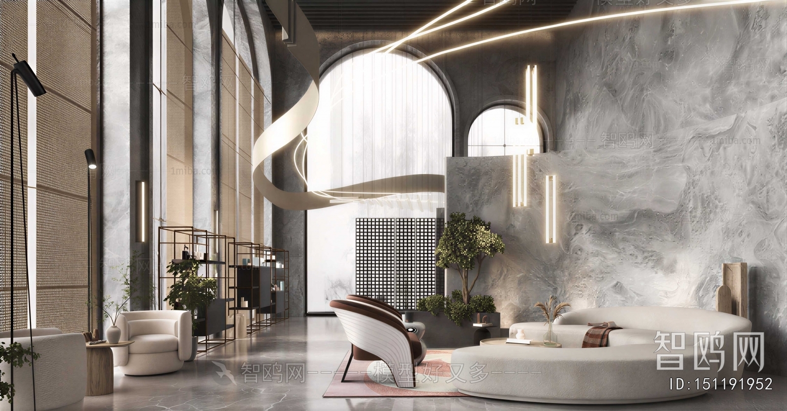 Modern Office Reception Desk