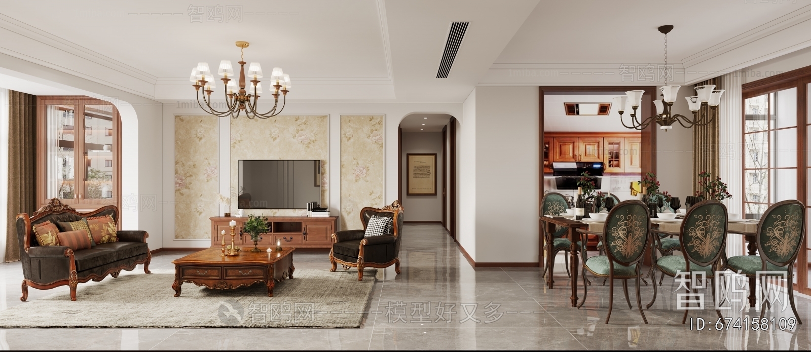 American Style A Living Room