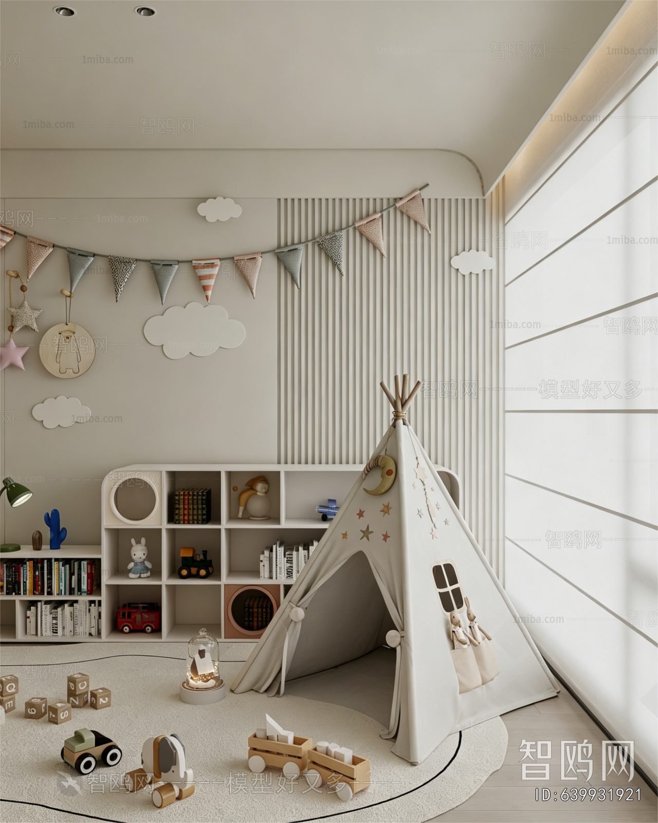 Modern Children's Room Activity Room