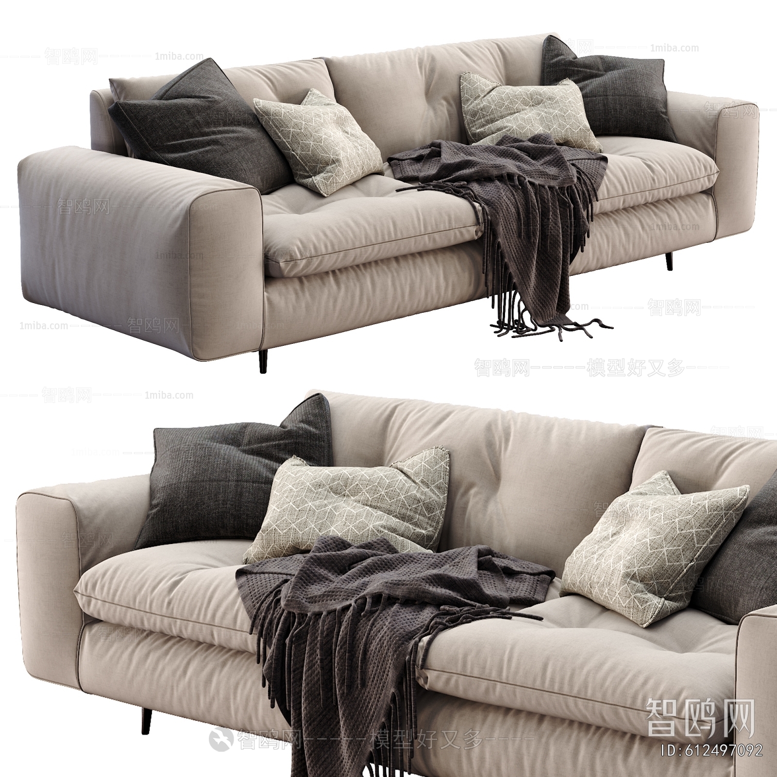 Modern Three-seat Sofa