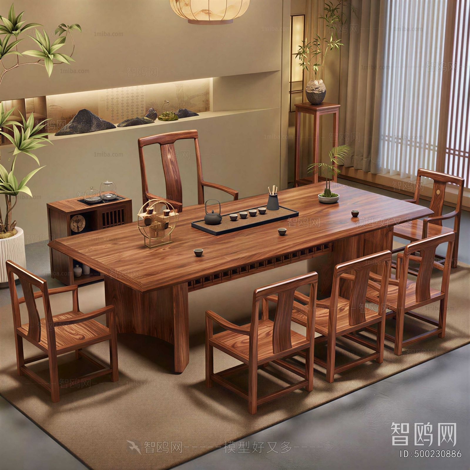 New Chinese Style Dining Table And Chairs
