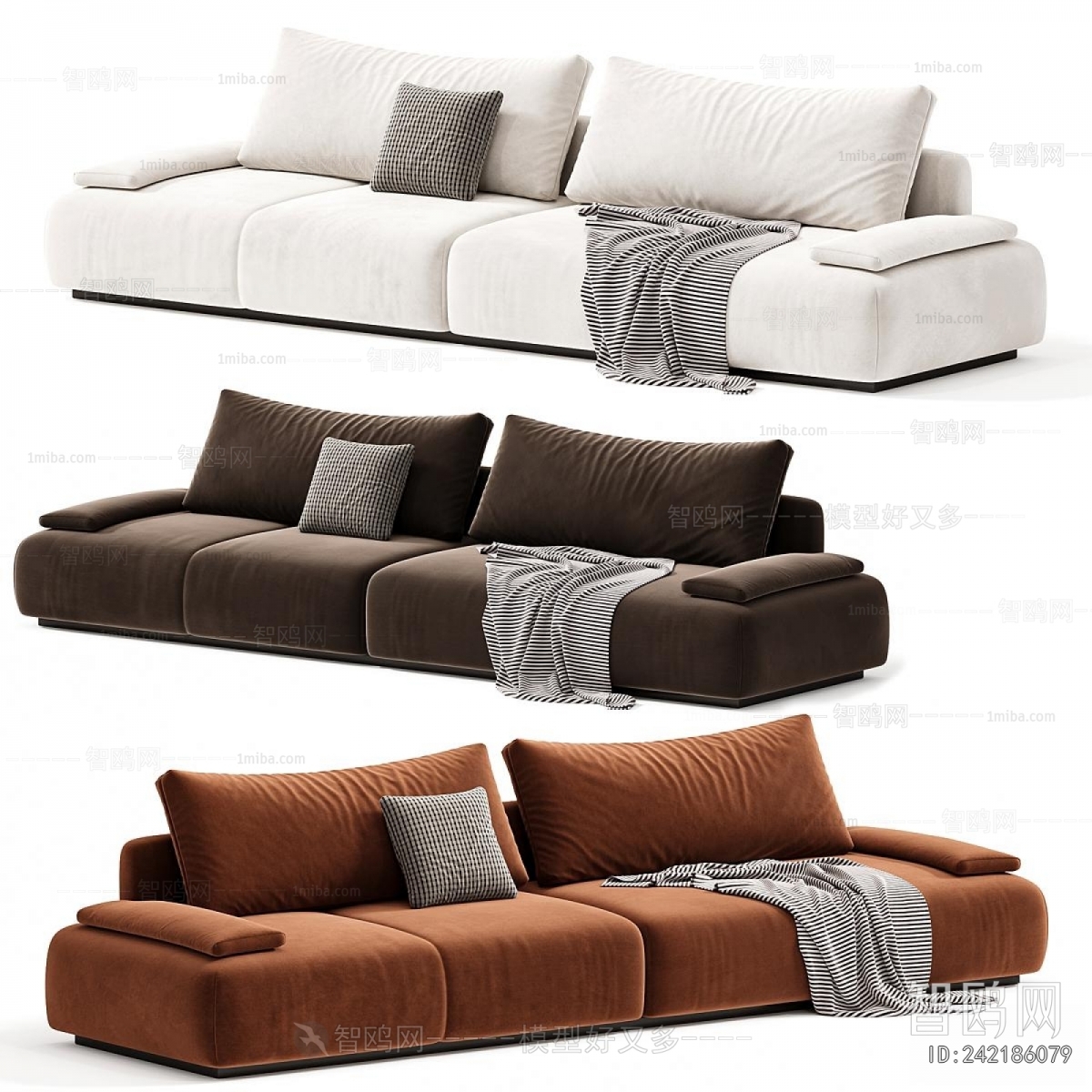 Modern Three-seat Sofa