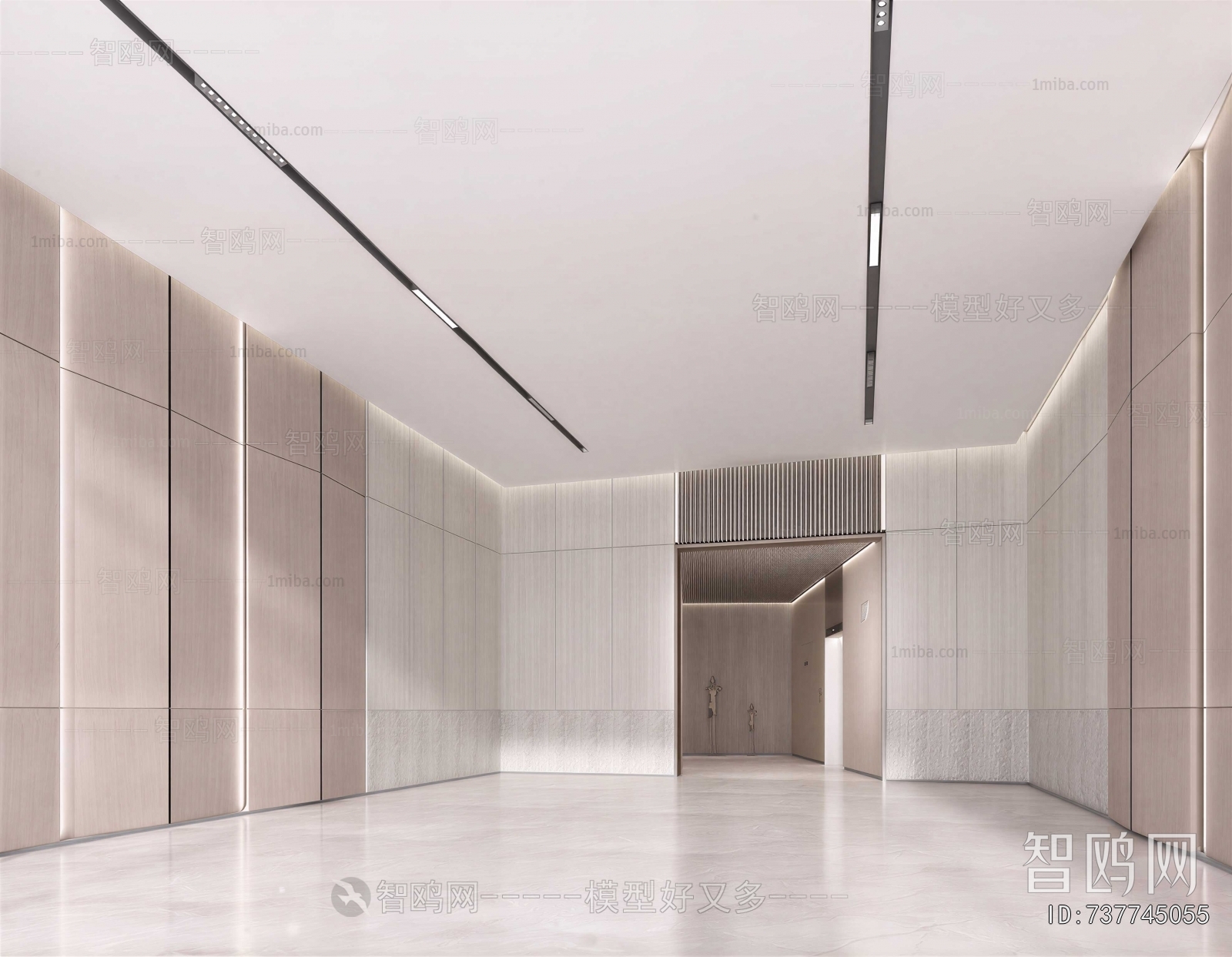 Modern Office Elevator Hall