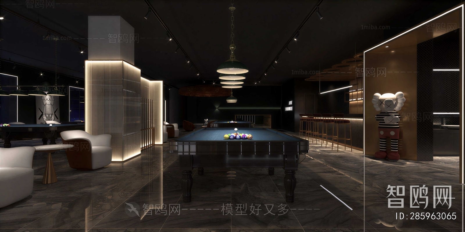 Modern Billiard Room