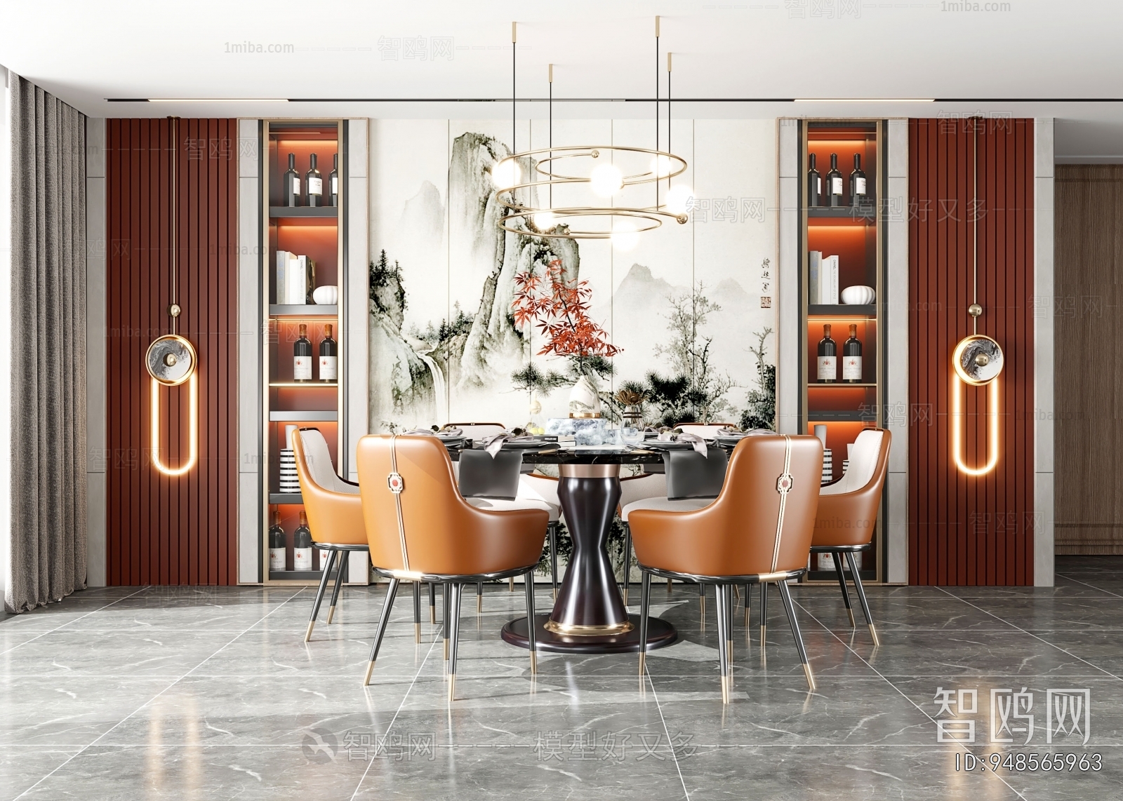 New Chinese Style Dining Room
