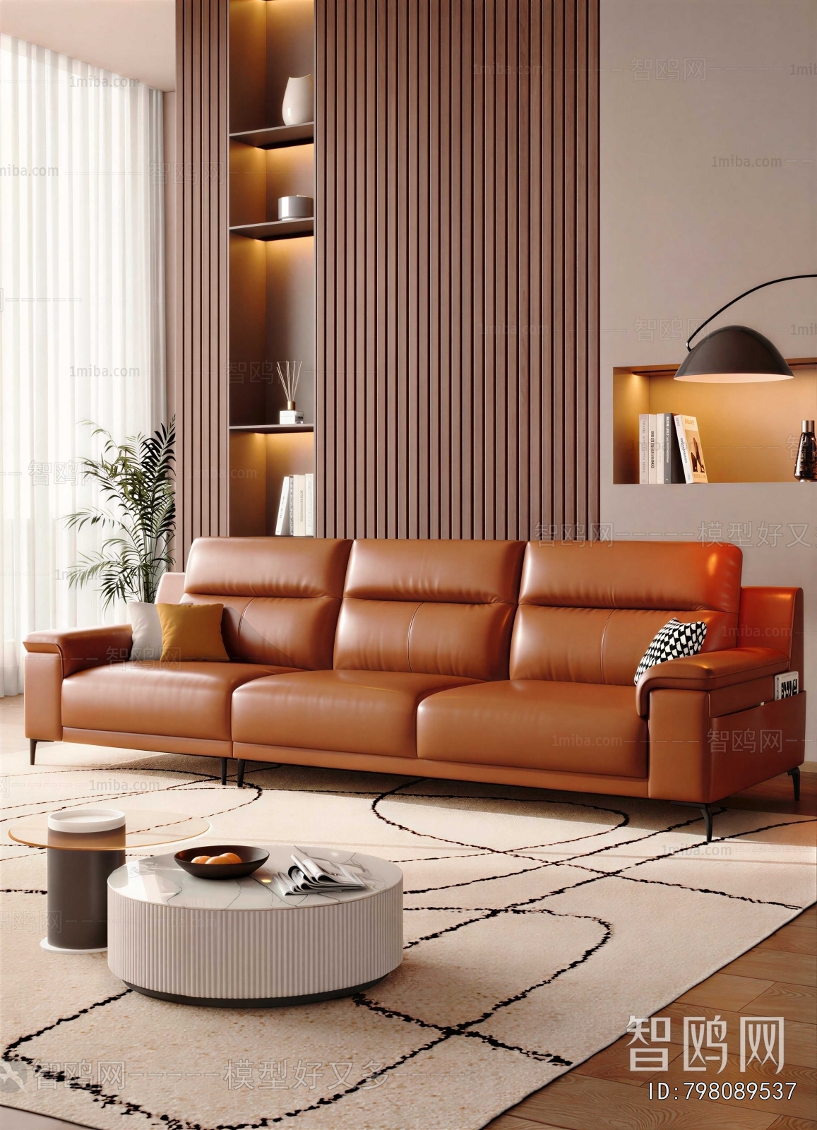 Modern Three-seat Sofa