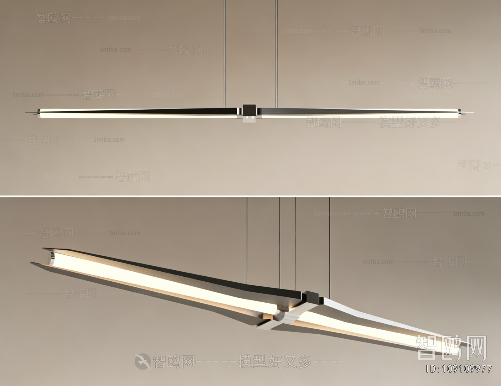 Modern Long Chandelier