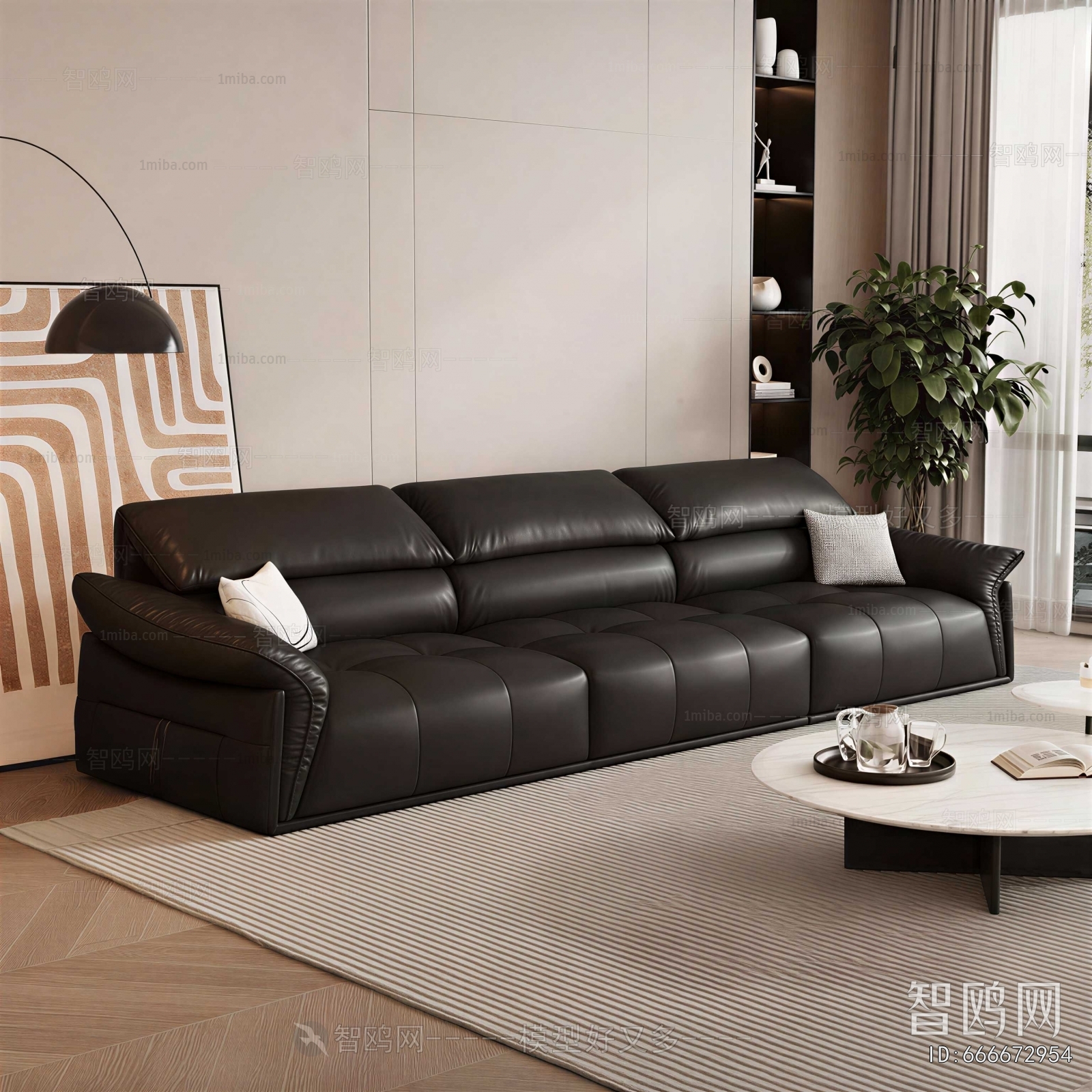 Modern Three-seat Sofa