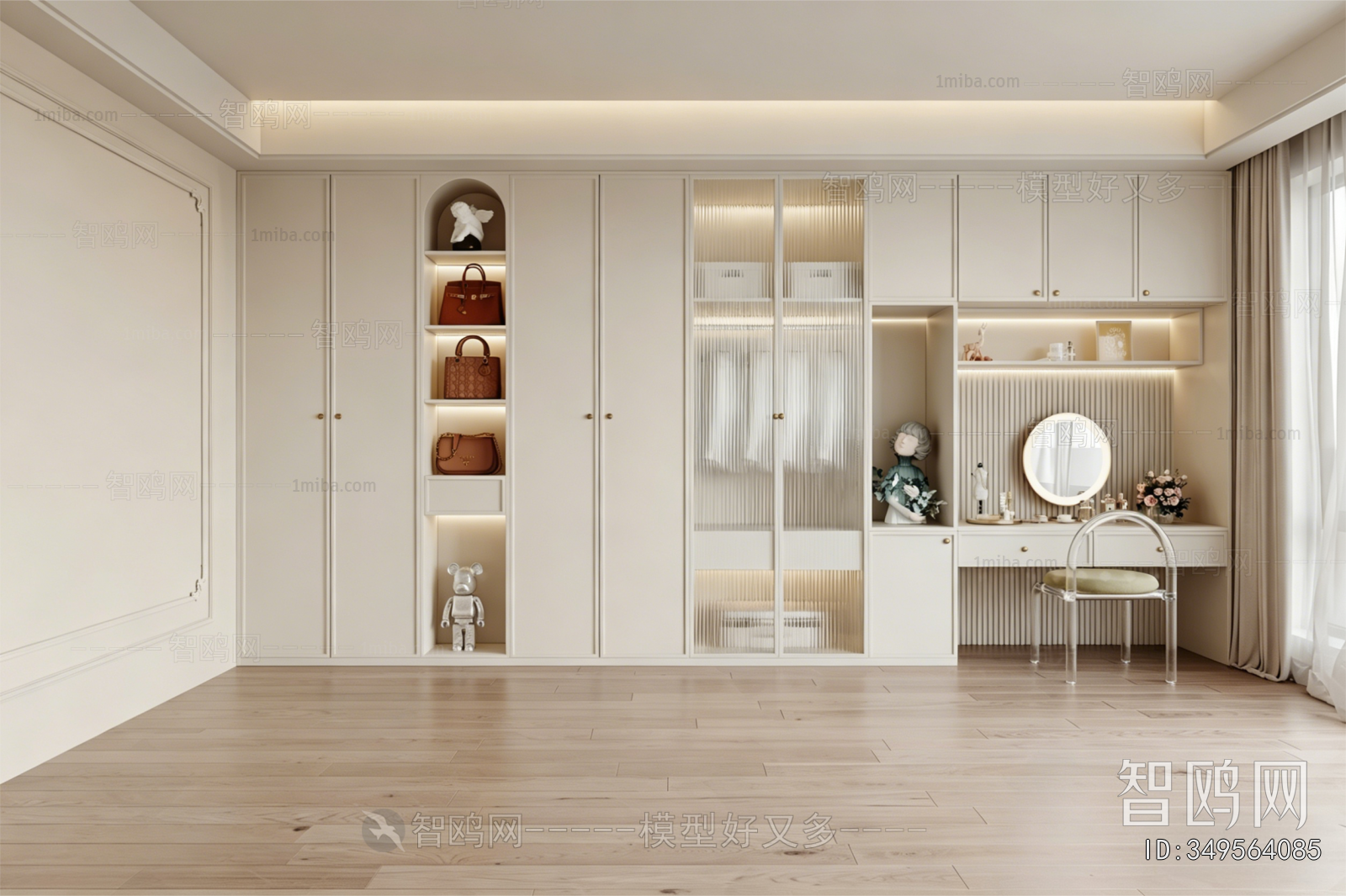 French Style Clothes Storage Area