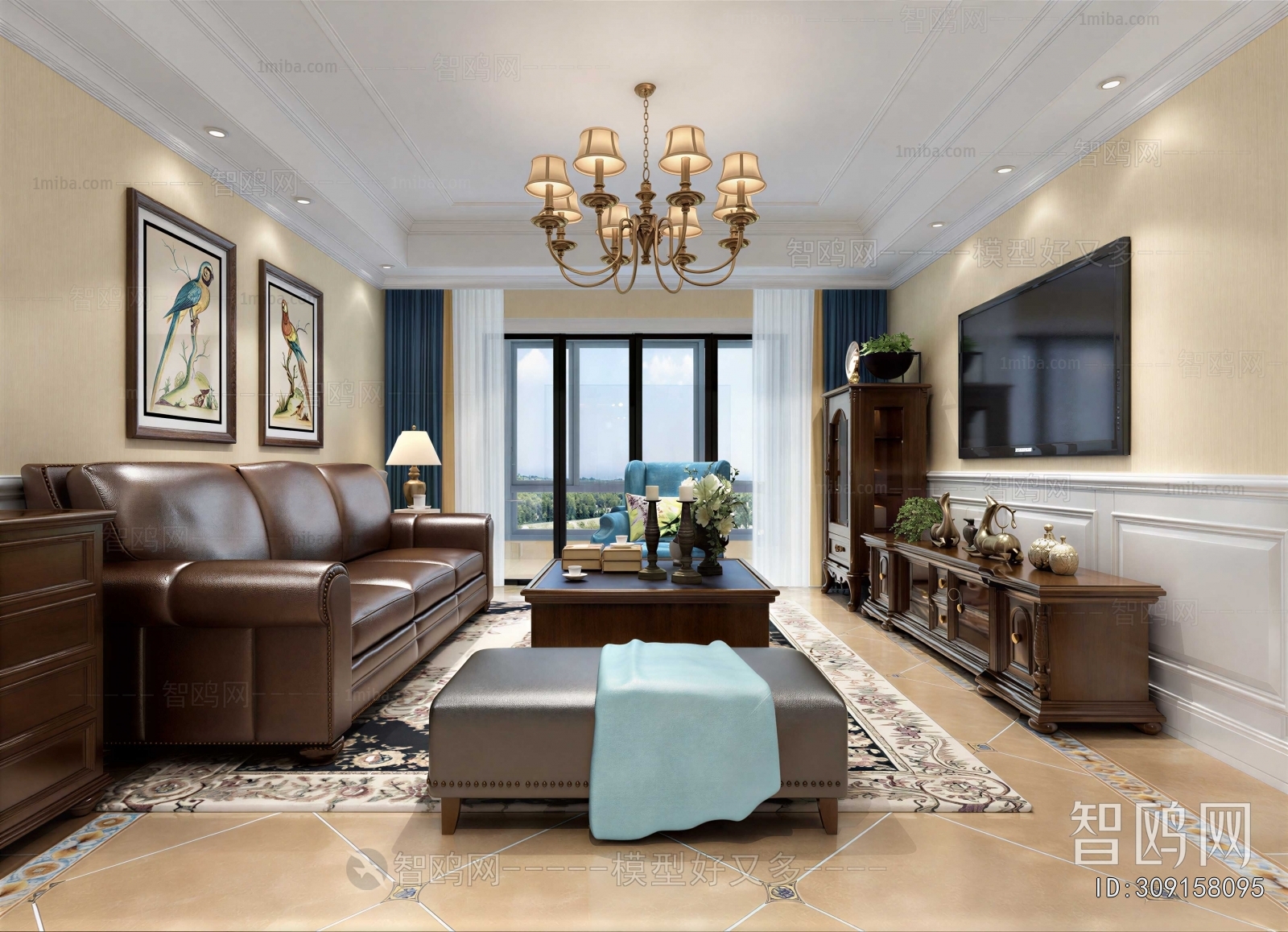 American Style A Living Room