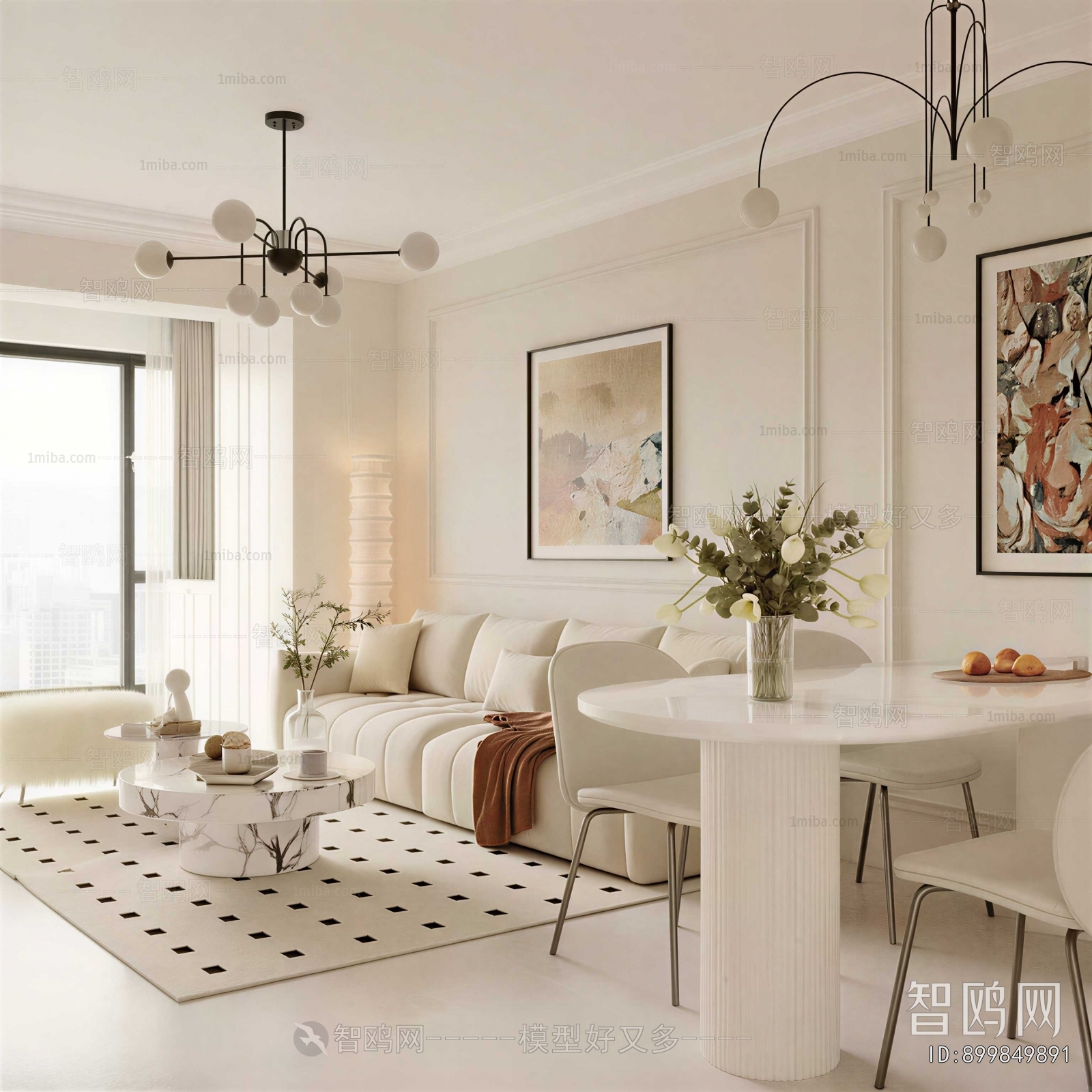 Modern French Style A Living Room