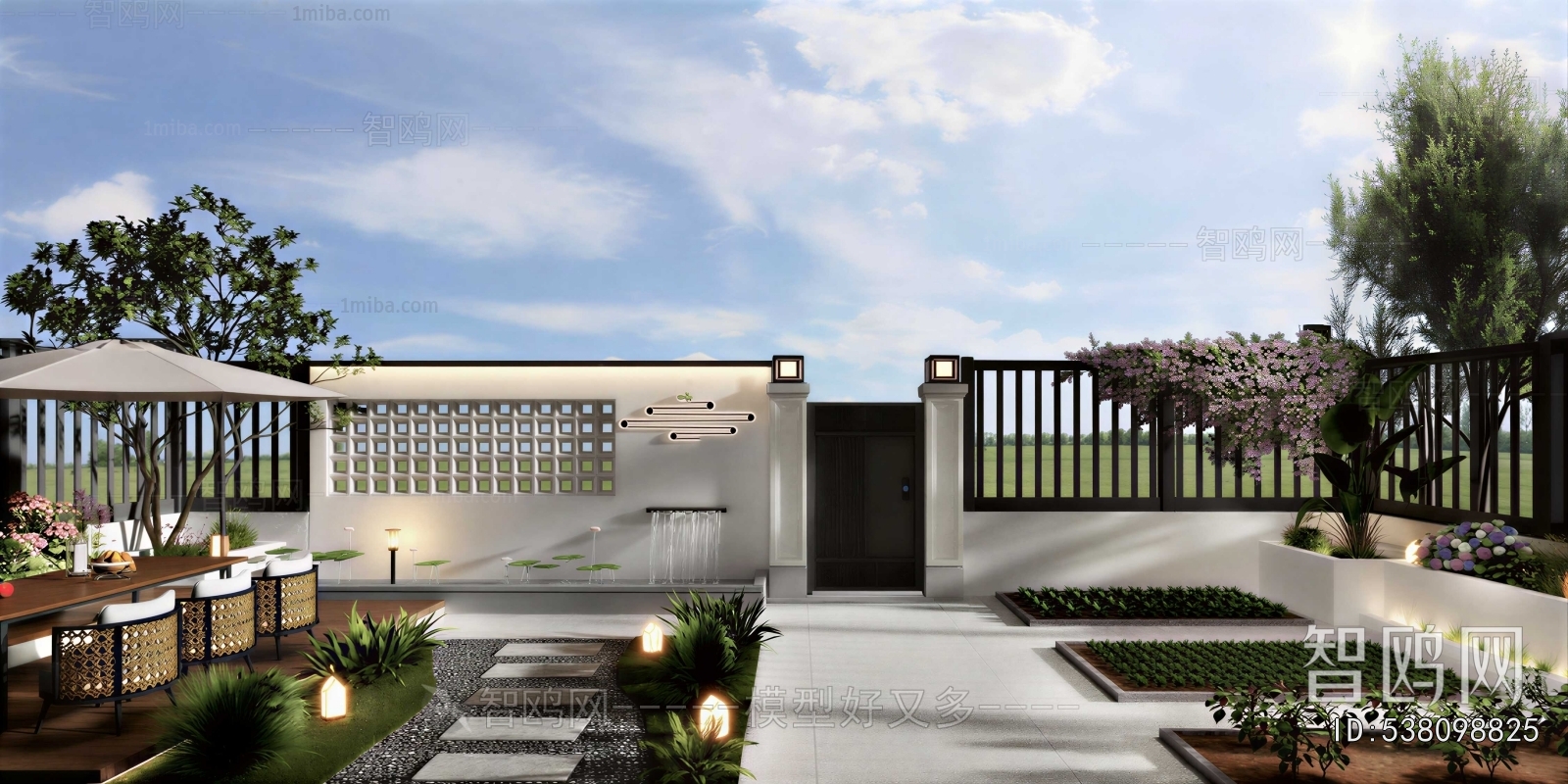 Modern Courtyard/landscape