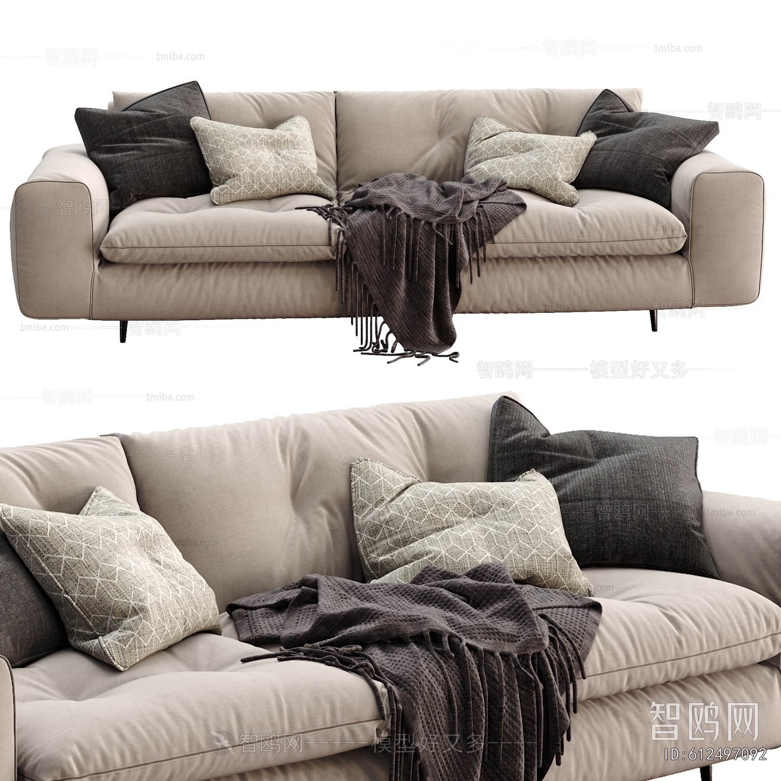 Modern Three-seat Sofa