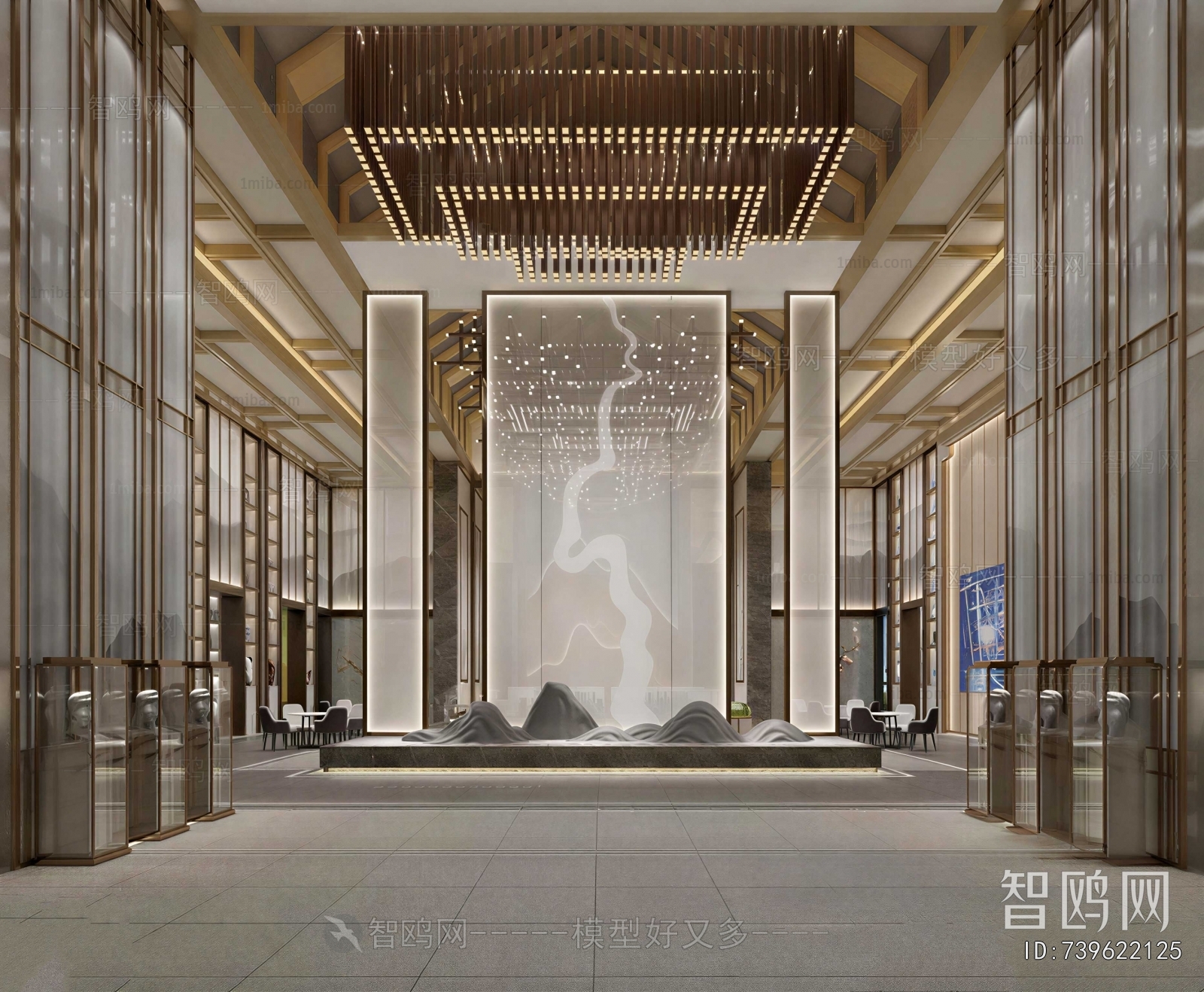 New Chinese Style Lobby Hall