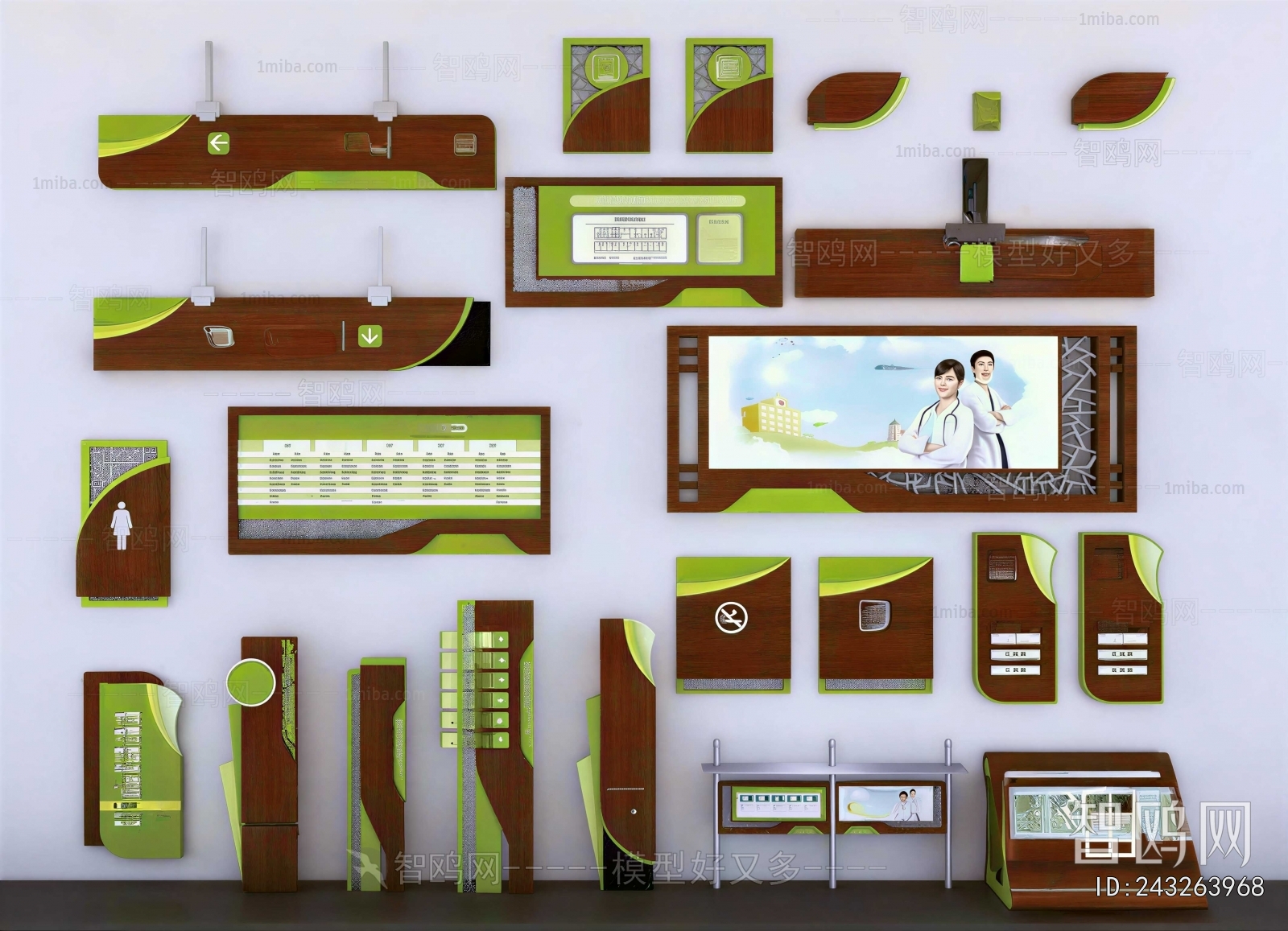 Modern Guide Board/bulletin Board