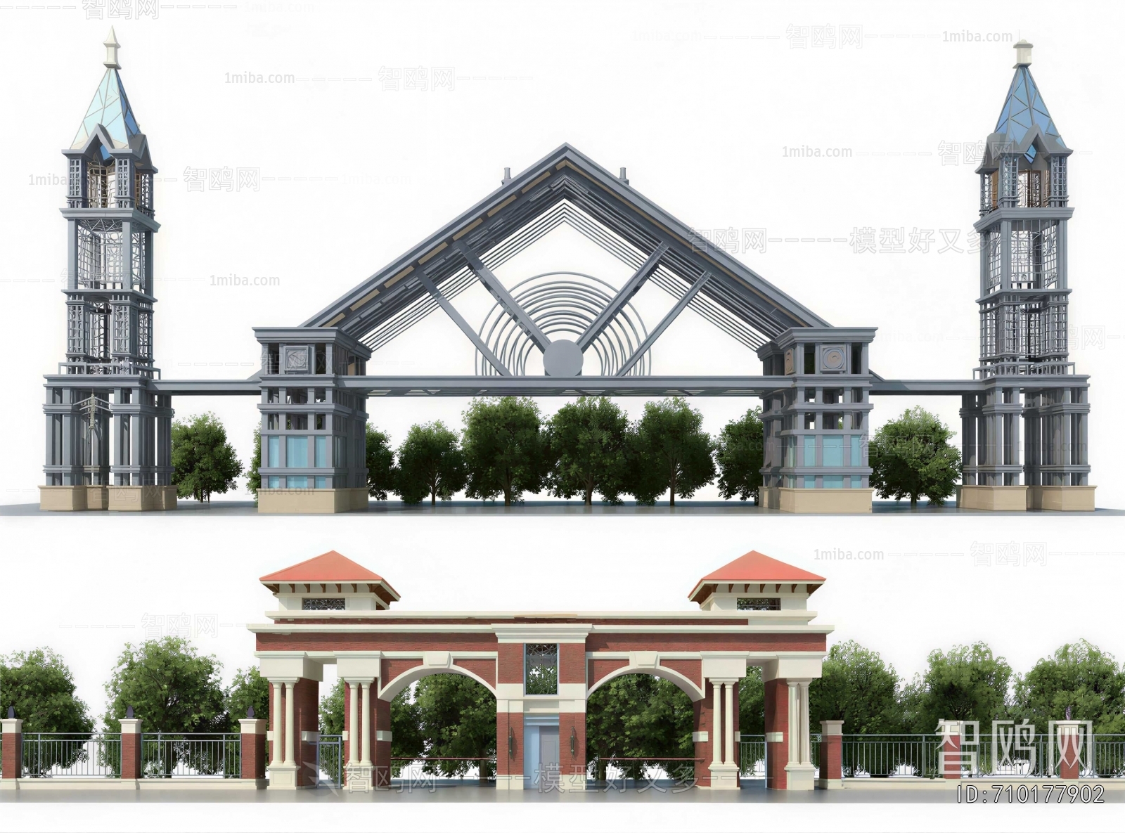 European Style Appearance Of Commercial Building