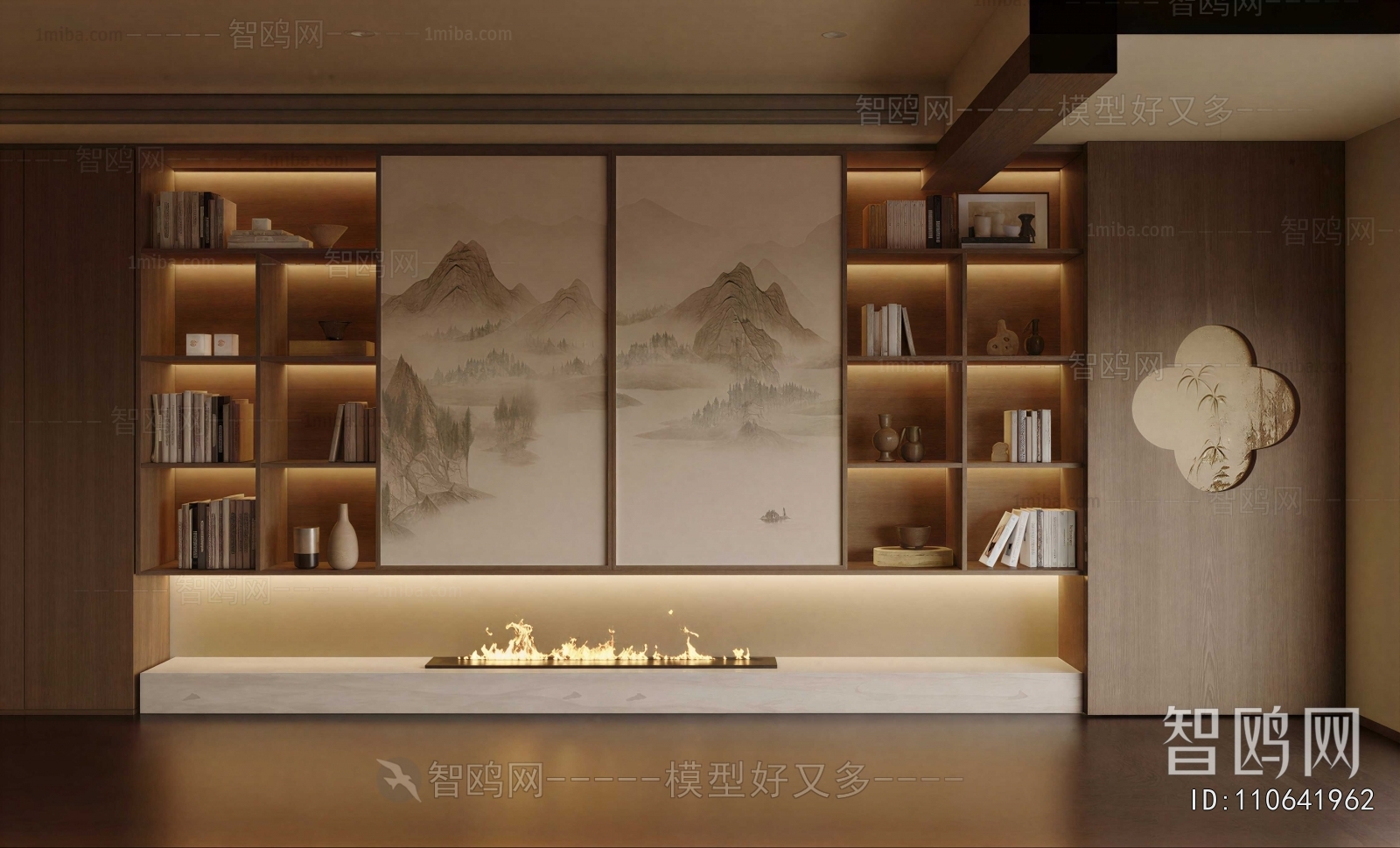 New Chinese Style Decorative Cabinet