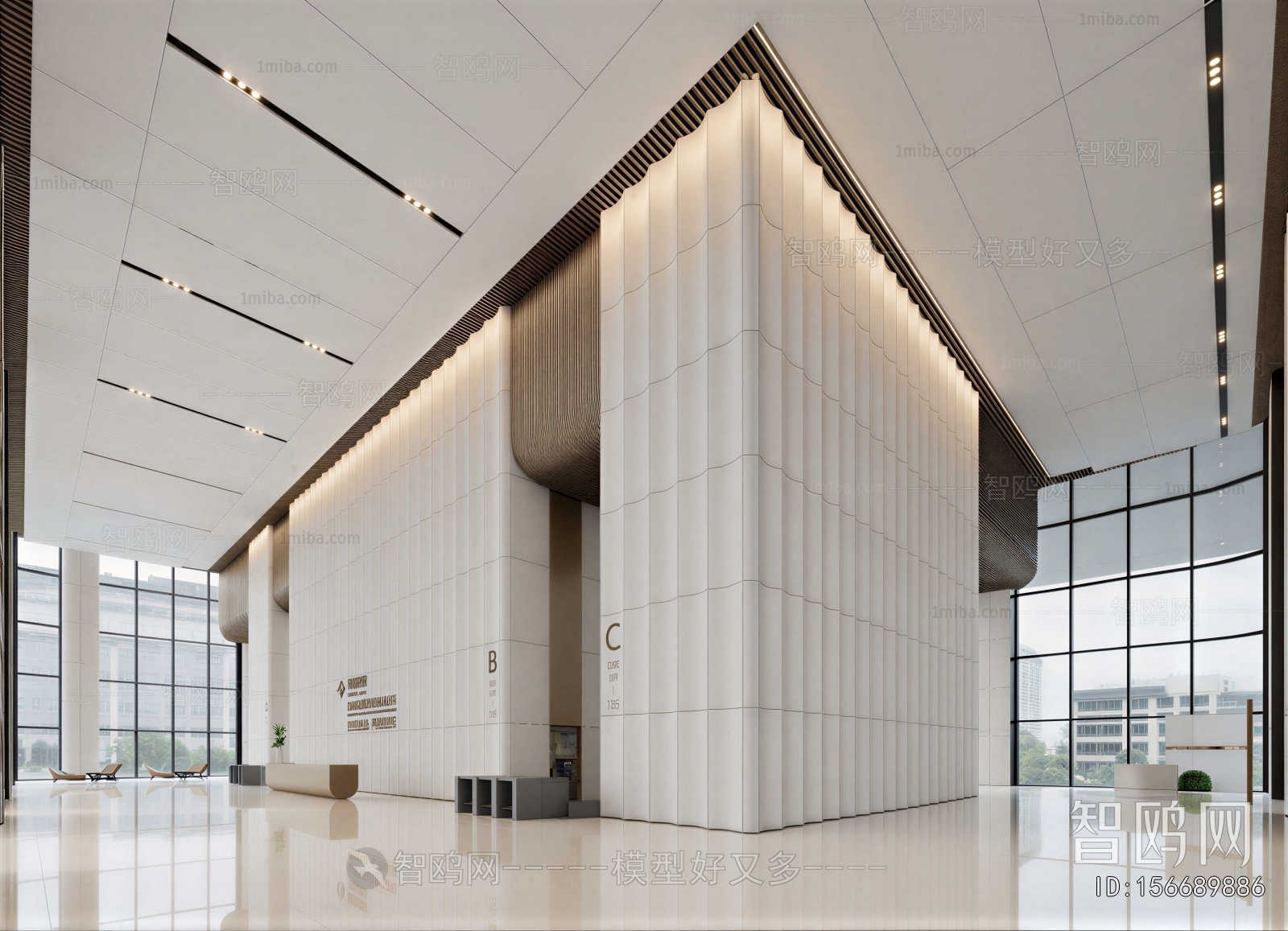 Modern Office Aisle