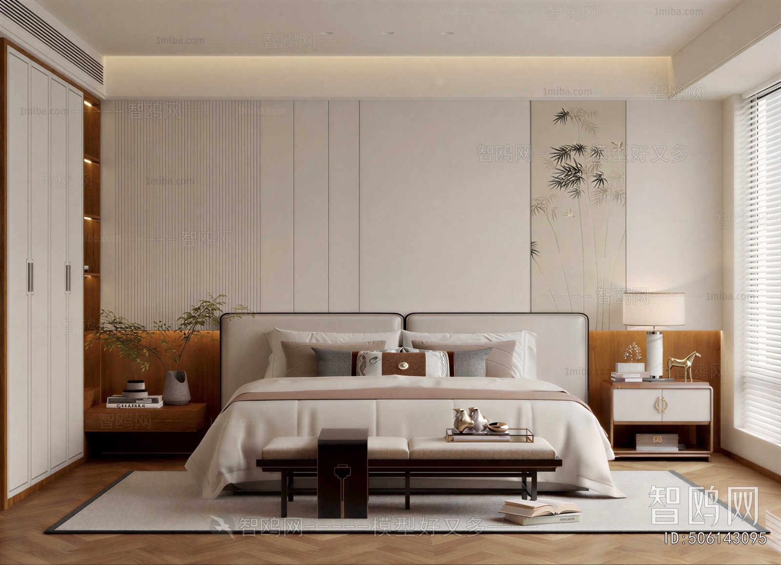 New Chinese Style Bedroom