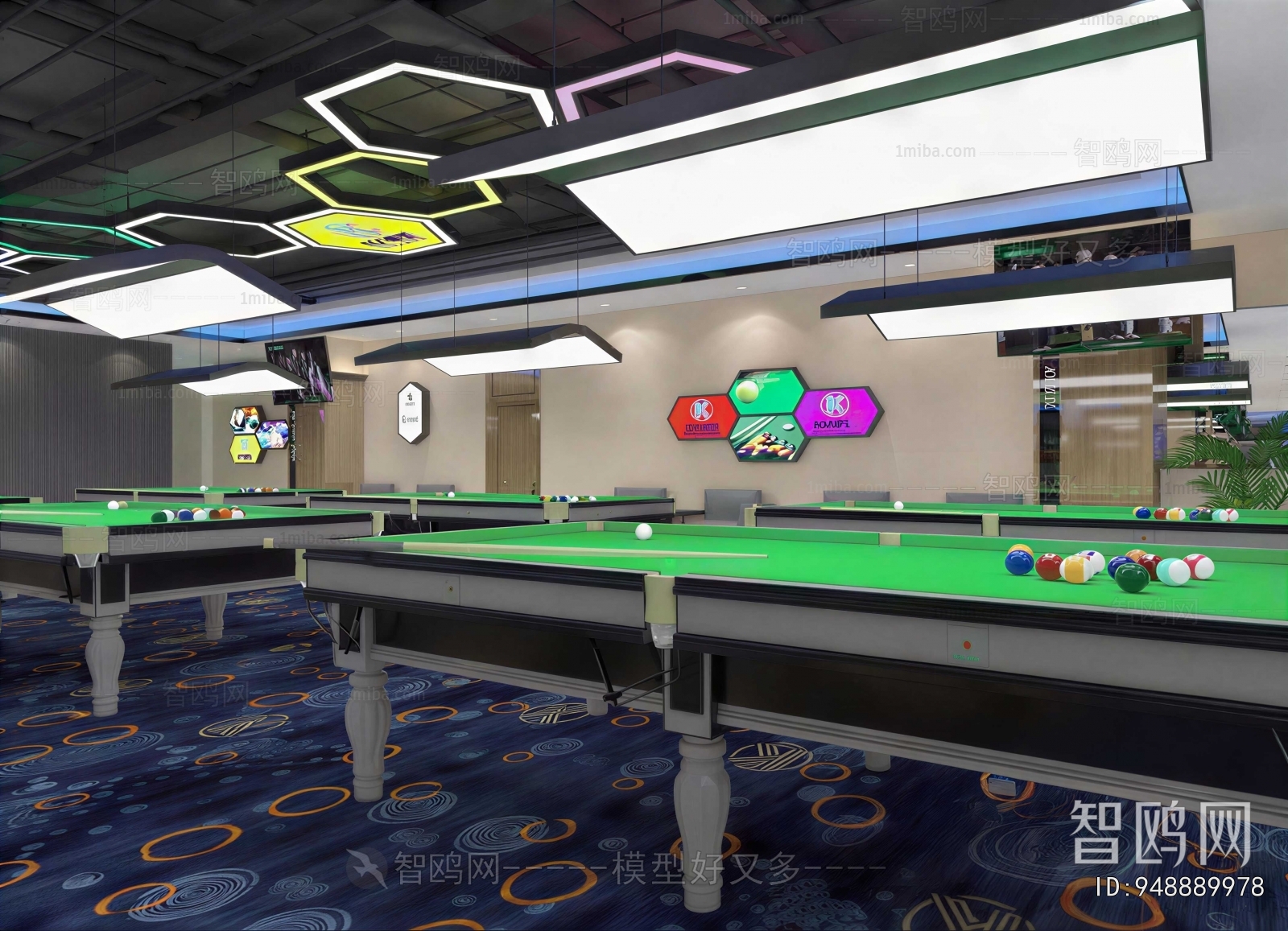 Modern Billiard Room