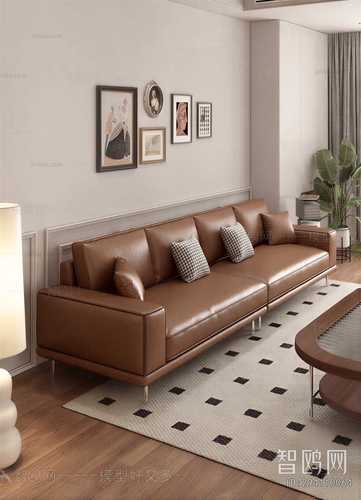 Modern Three-seat Sofa