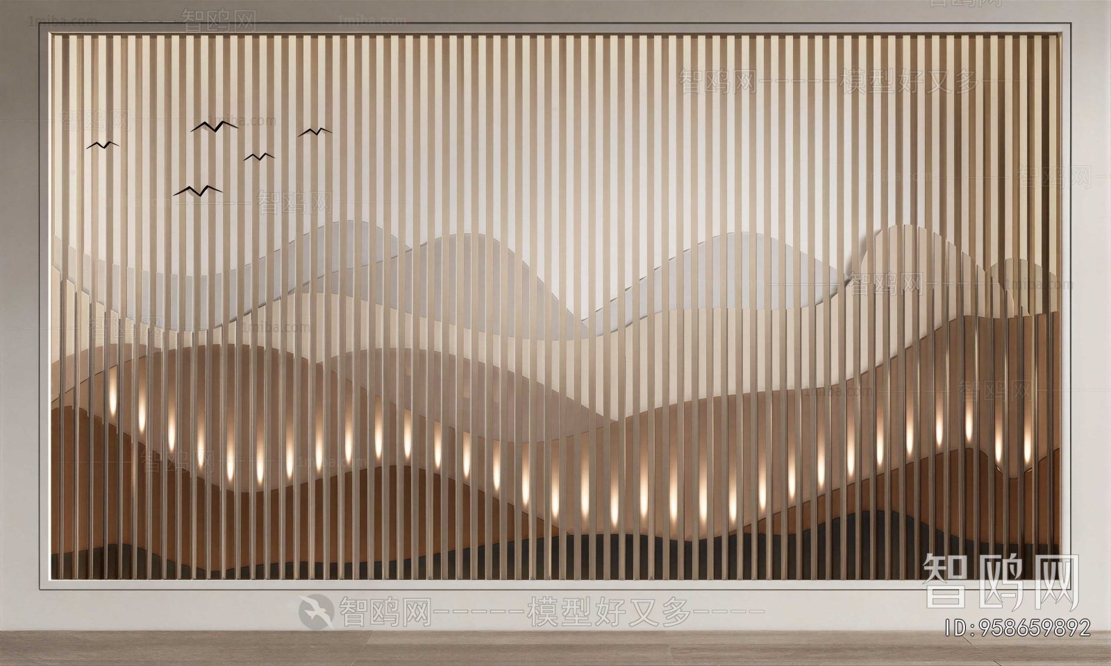 New Chinese Style TV Wall