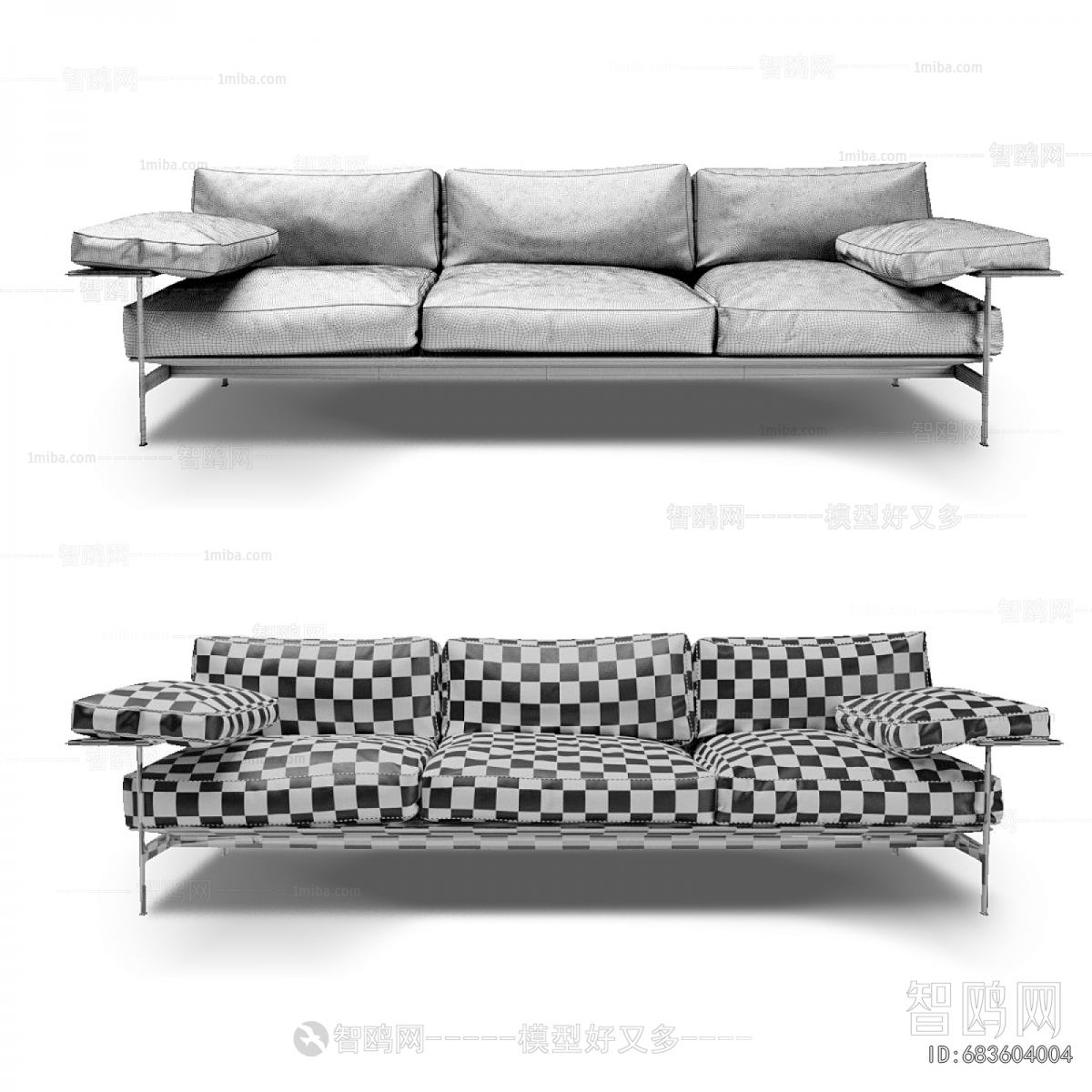 Modern Three-seat Sofa