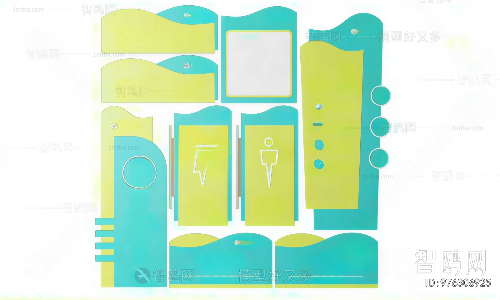 Modern Guide Board/bulletin Board
