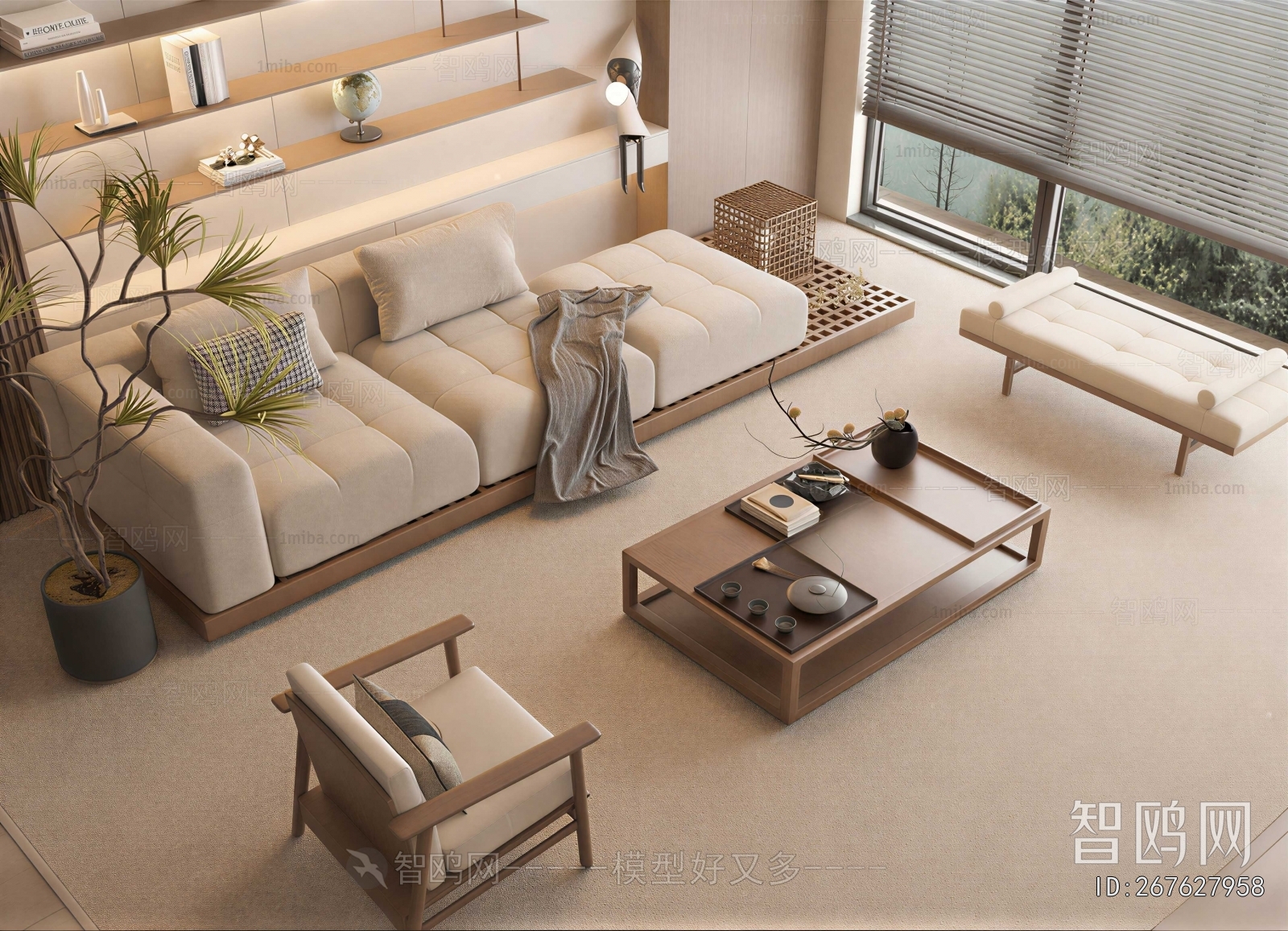 New Chinese Style Sofa Combination