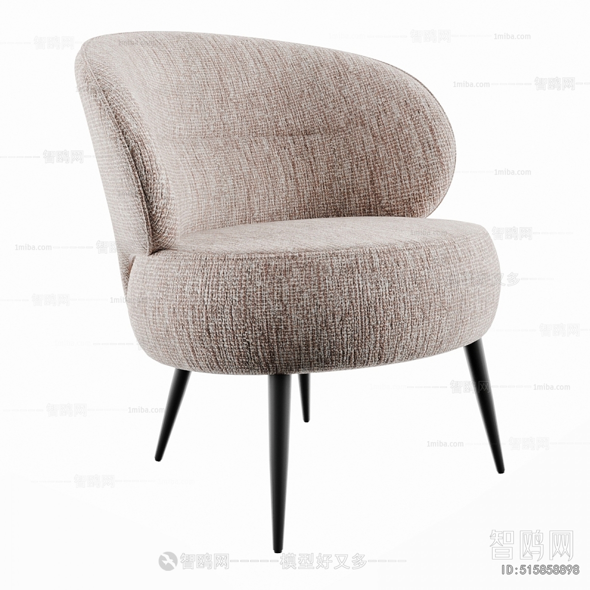 Modern Wabi-sabi Style Lounge Chair