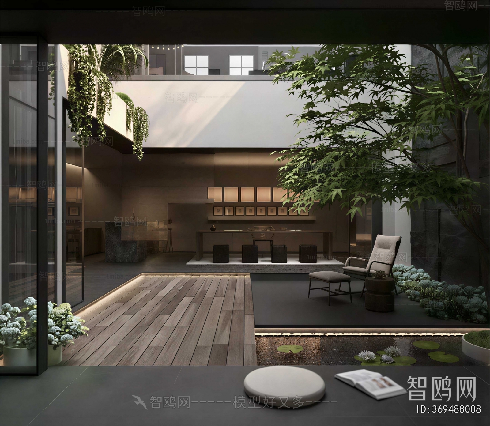 Modern Courtyard/landscape