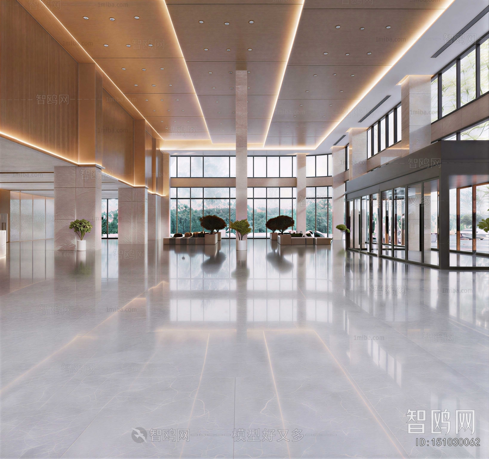 Modern Office Reception Desk