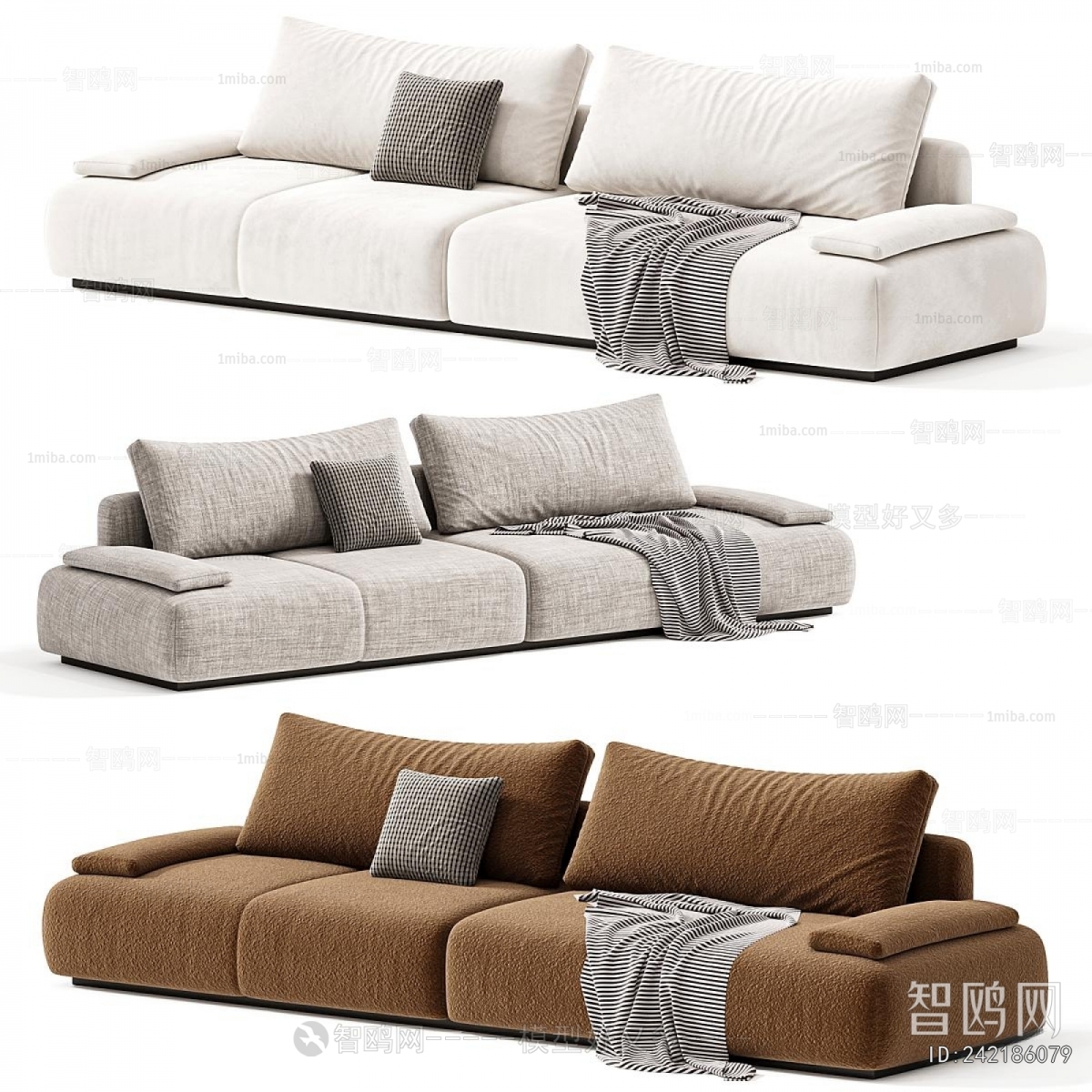 Modern Three-seat Sofa