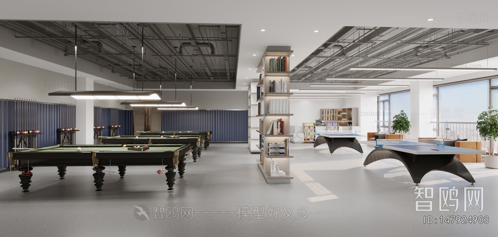 Modern Billiard Room