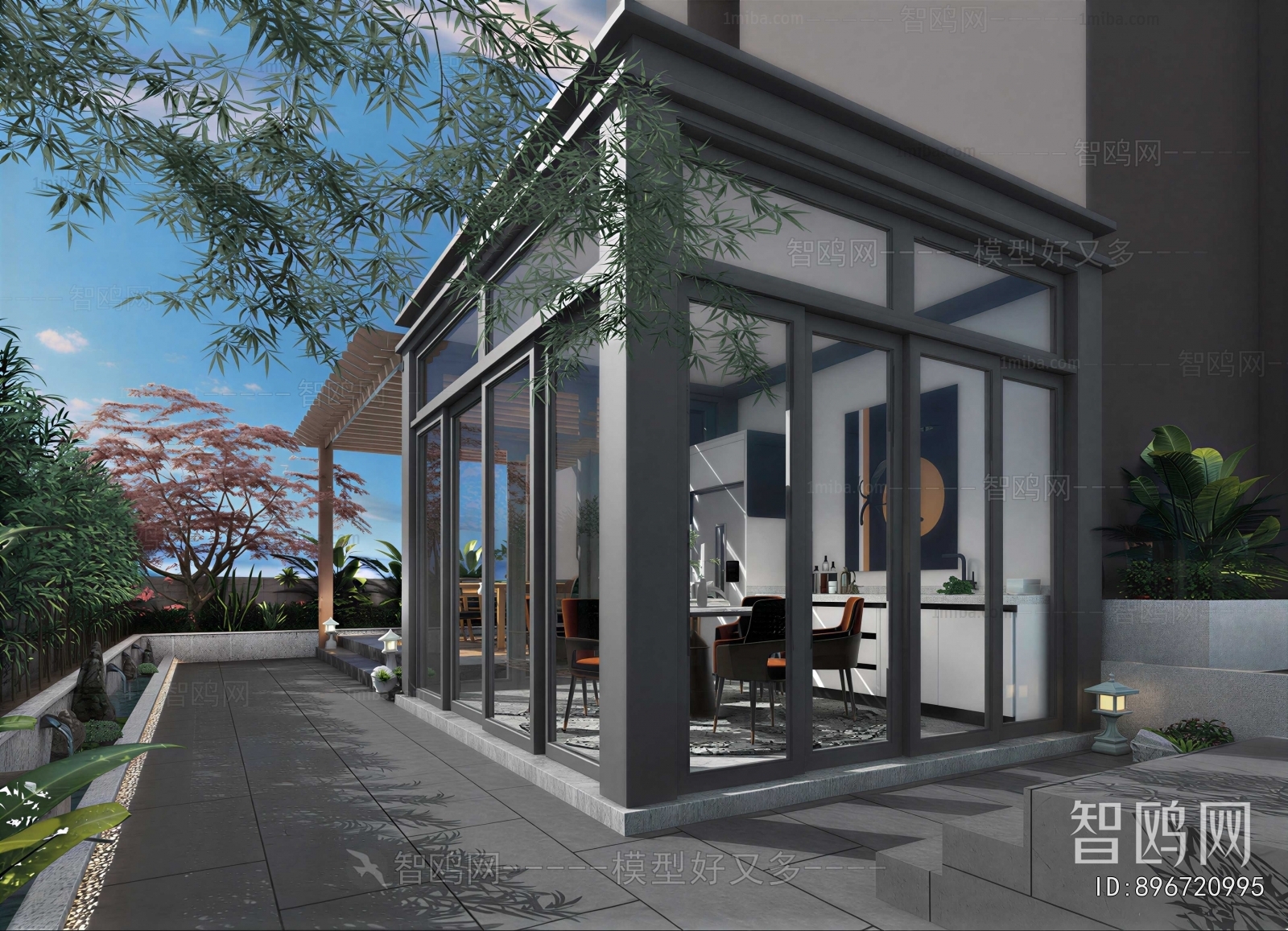 Modern Courtyard/landscape